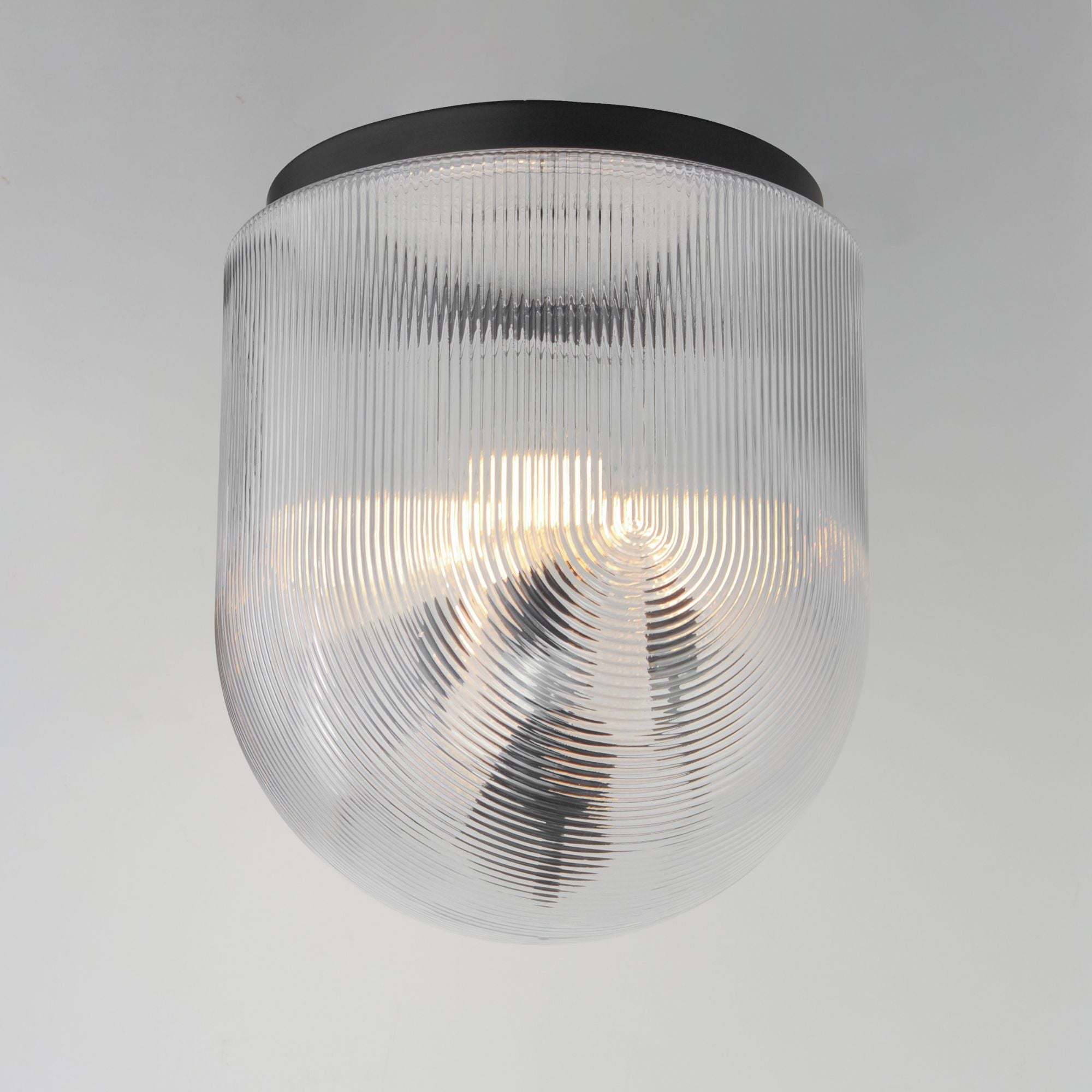 Dune 19" 4-Light Flush Mount, Black Finish