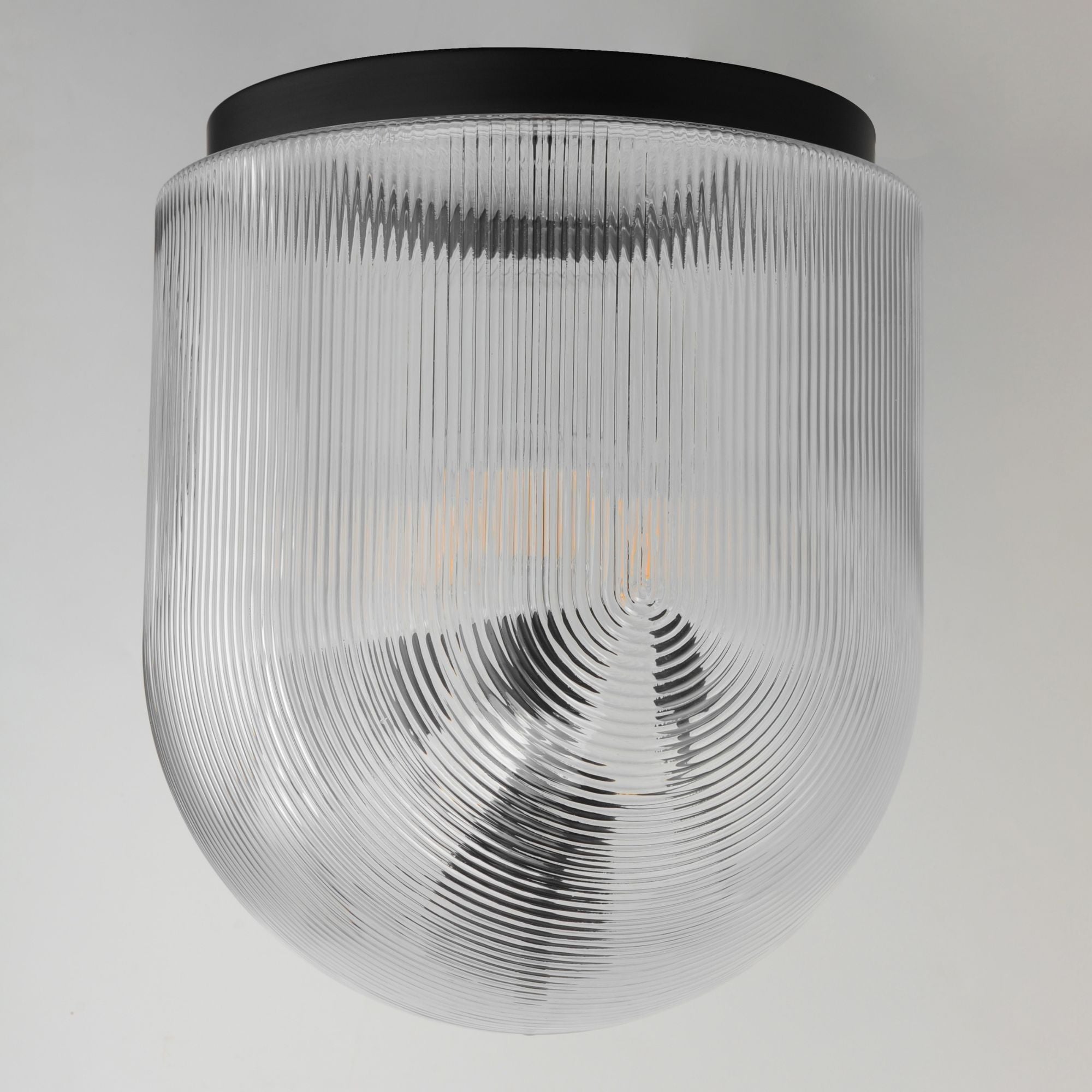 Dune 19" 4-Light Flush Mount, Black Finish