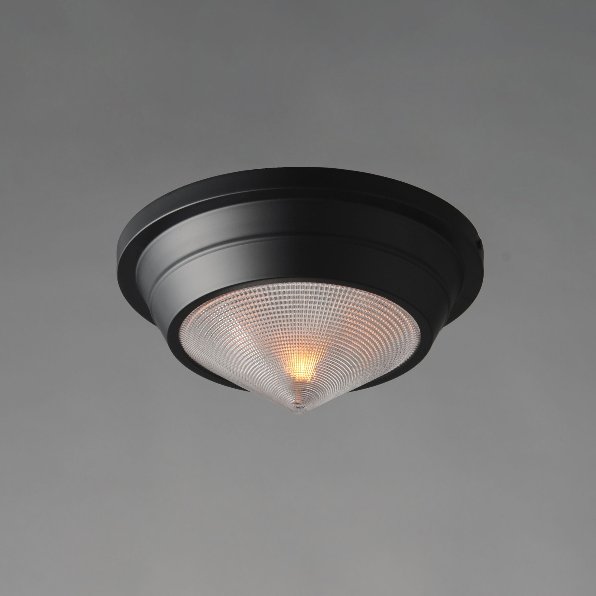 Hargreaves 10" Flush Mount, Black Finish