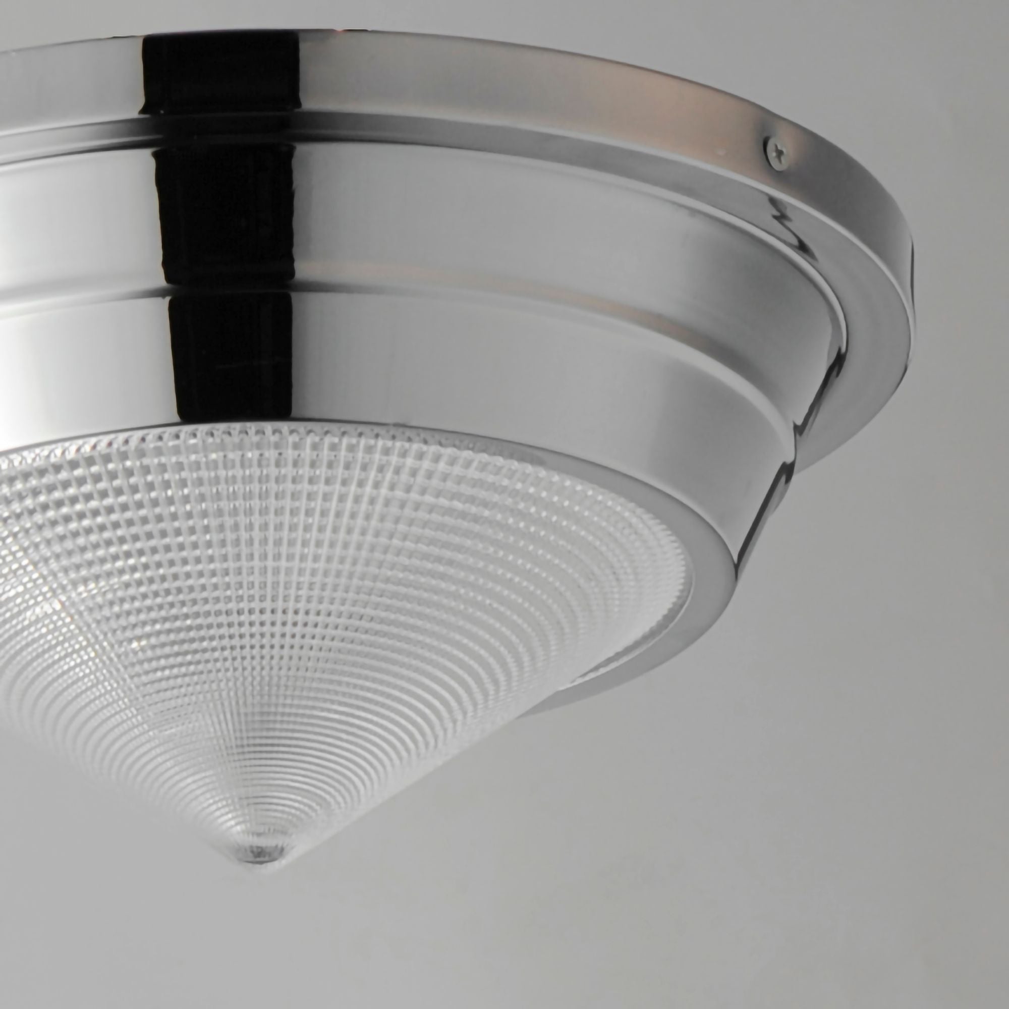 Hargreaves 10" Flush Mount, Polished Nickel Finish
