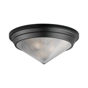 Hargreaves 17" 3-Light Flush Mount, Black Finish