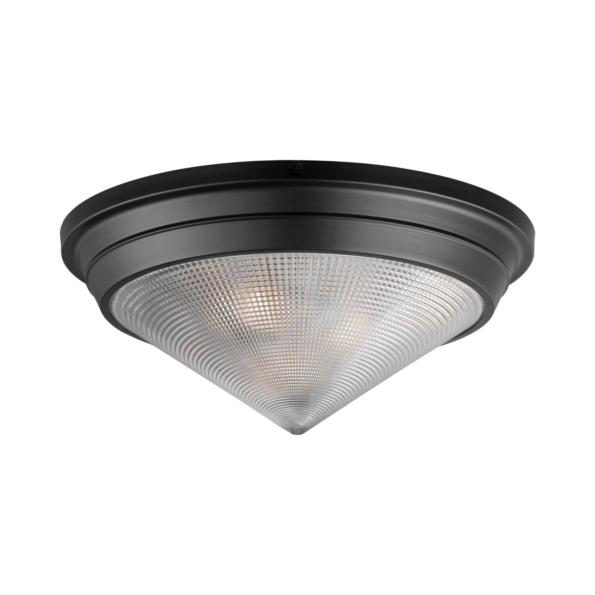 Hargreaves 17" 3-Light Flush Mount, Black Finish
