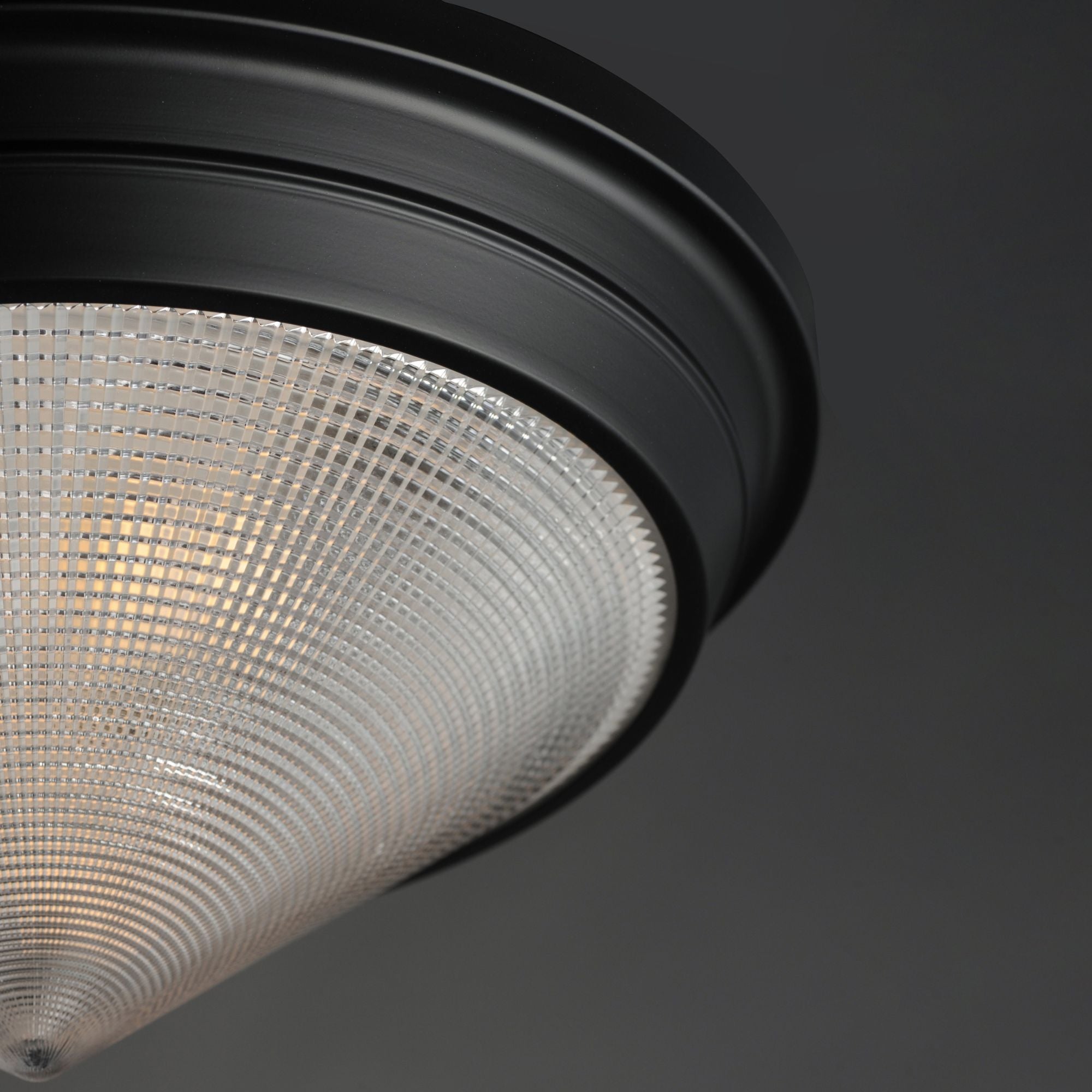 Hargreaves 17" 3-Light Flush Mount, Black Finish