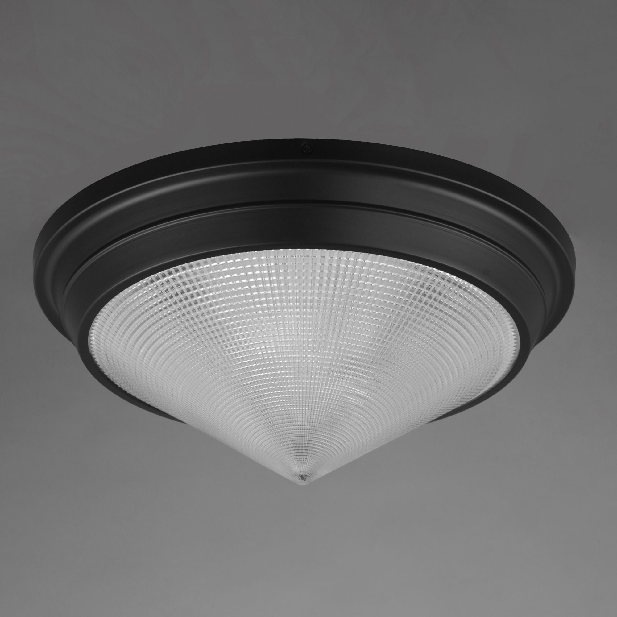 Hargreaves 17" 3-Light Flush Mount, Black Finish
