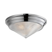 Hargreaves 17" 3-Light Flush Mount, Polished Nickel Finish