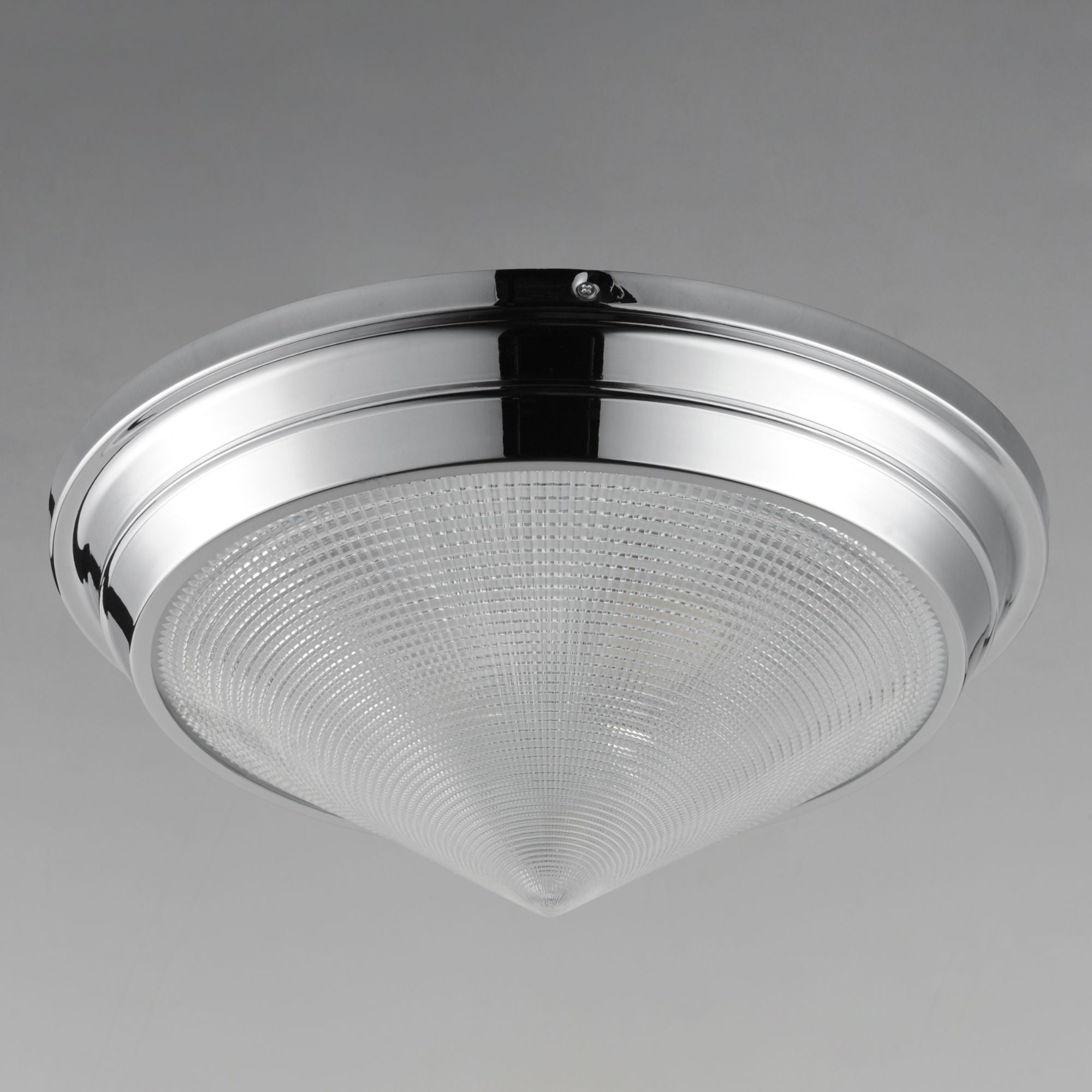 Hargreaves 17" 3-Light Flush Mount, Polished Nickel Finish