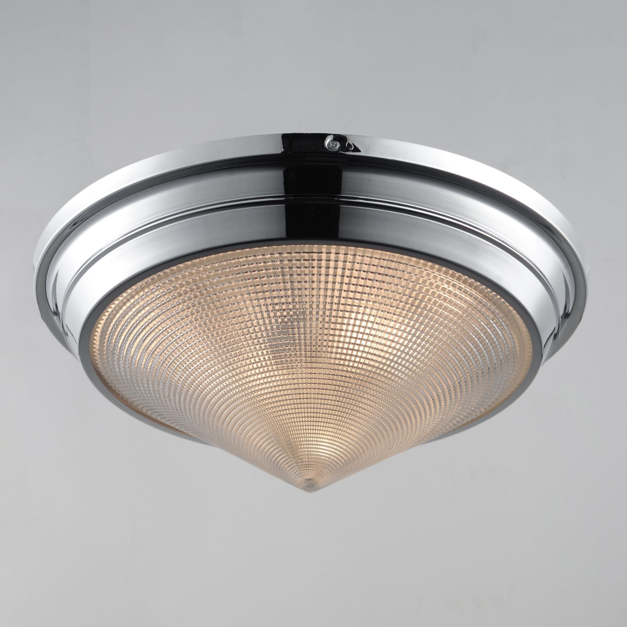 Hargreaves 17" 3-Light Flush Mount, Polished Nickel Finish
