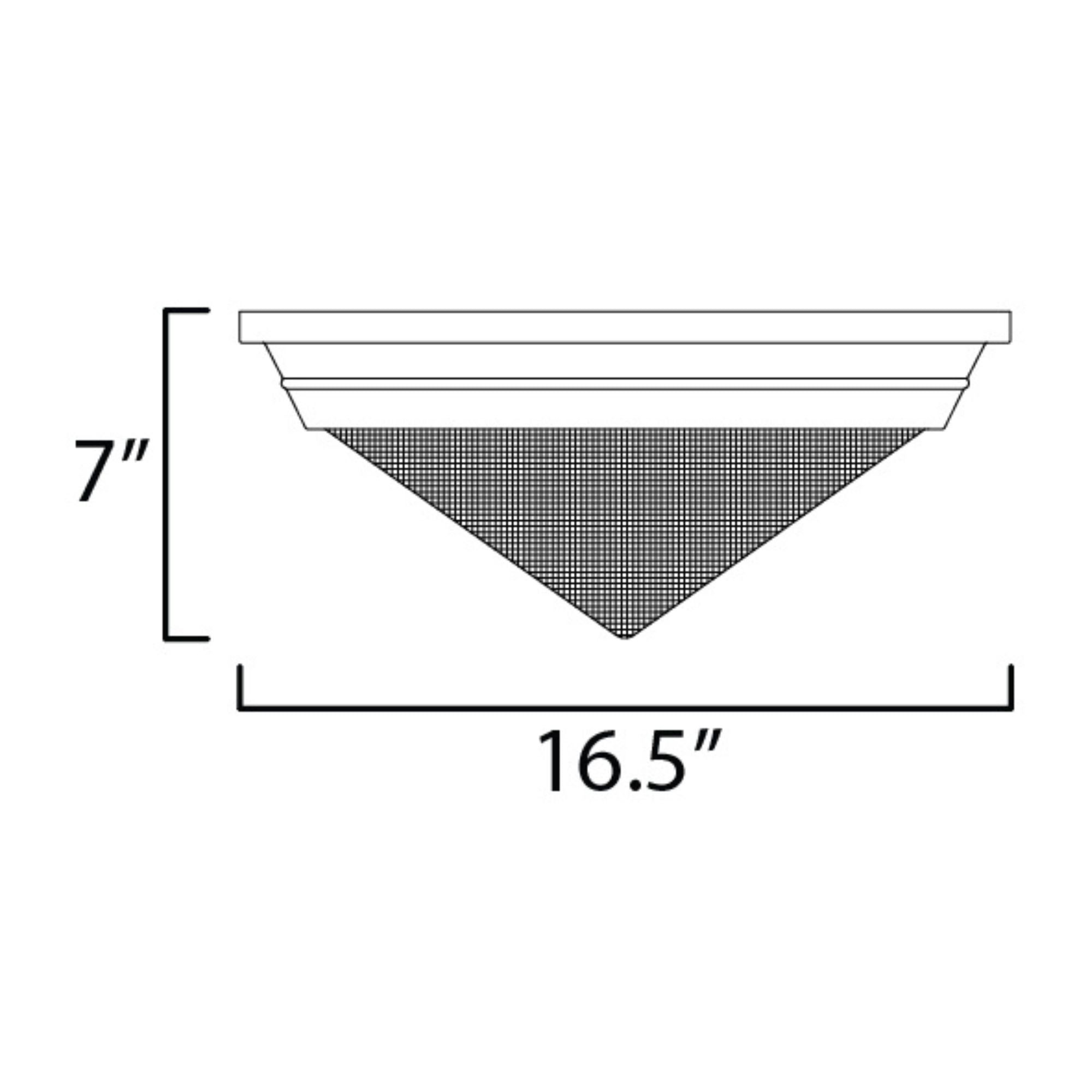 Hargreaves 17" 3-Light Flush Mount, Polished Nickel Finish