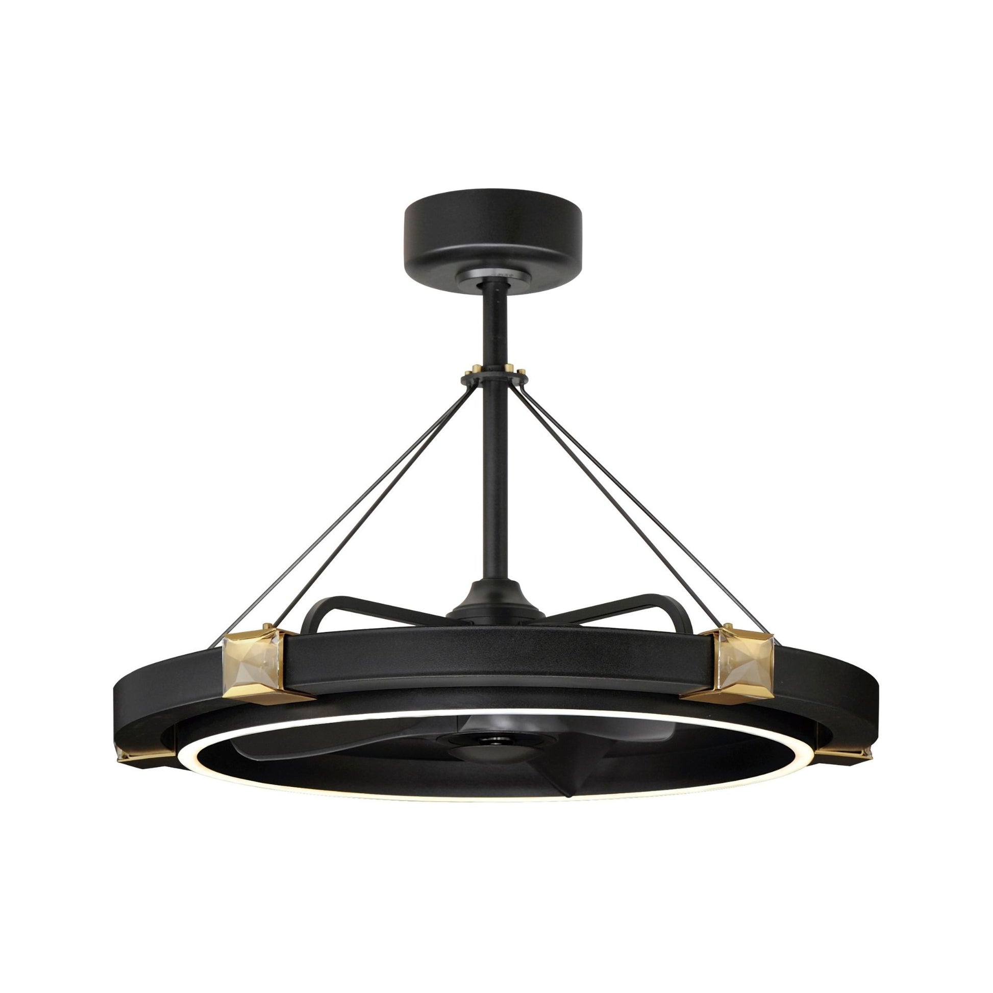 Maxim Lighting - Jewel Wifi-Enabled LED Fandelight 33 Inch Black and Gold Finish | Bees Lighting