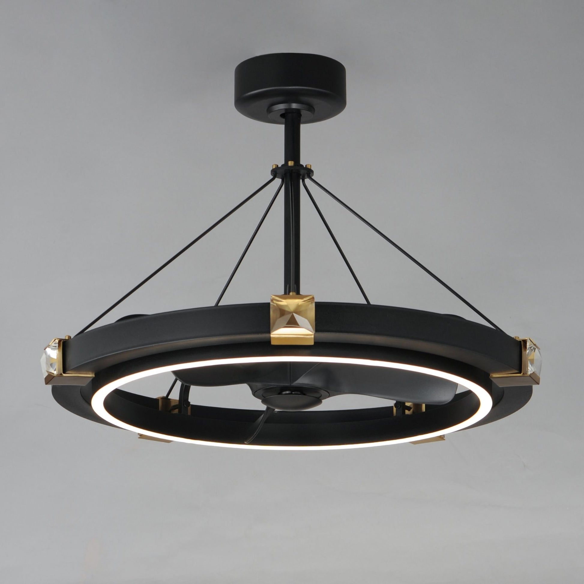 Maxim Lighting - Jewel Wifi-Enabled LED Fandelight 33 Inch Black and Gold Finish | Bees Lighting
