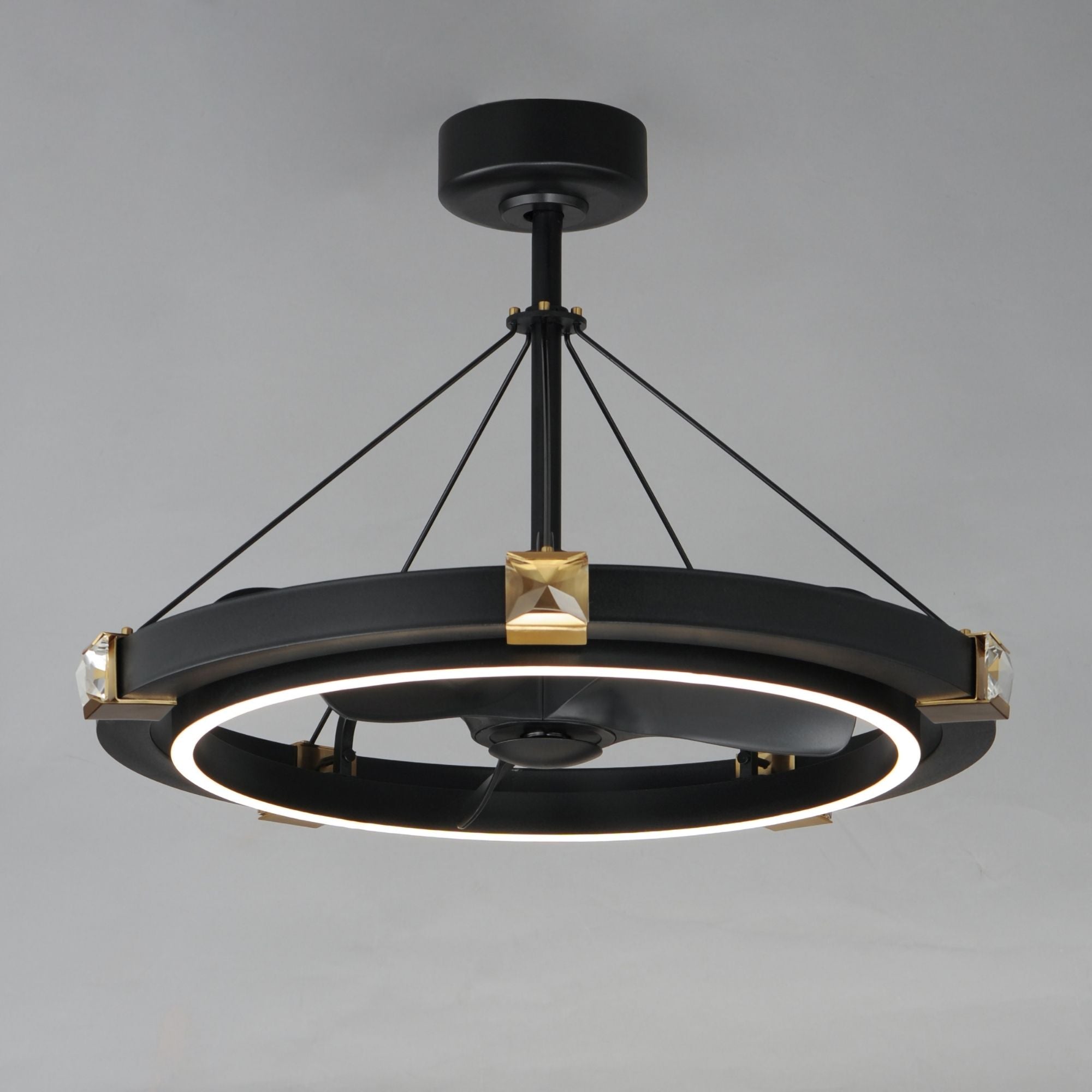 Maxim Lighting - Jewel Wifi-Enabled LED Fandelight 33 Inch Black and Gold Finish | Bees Lighting