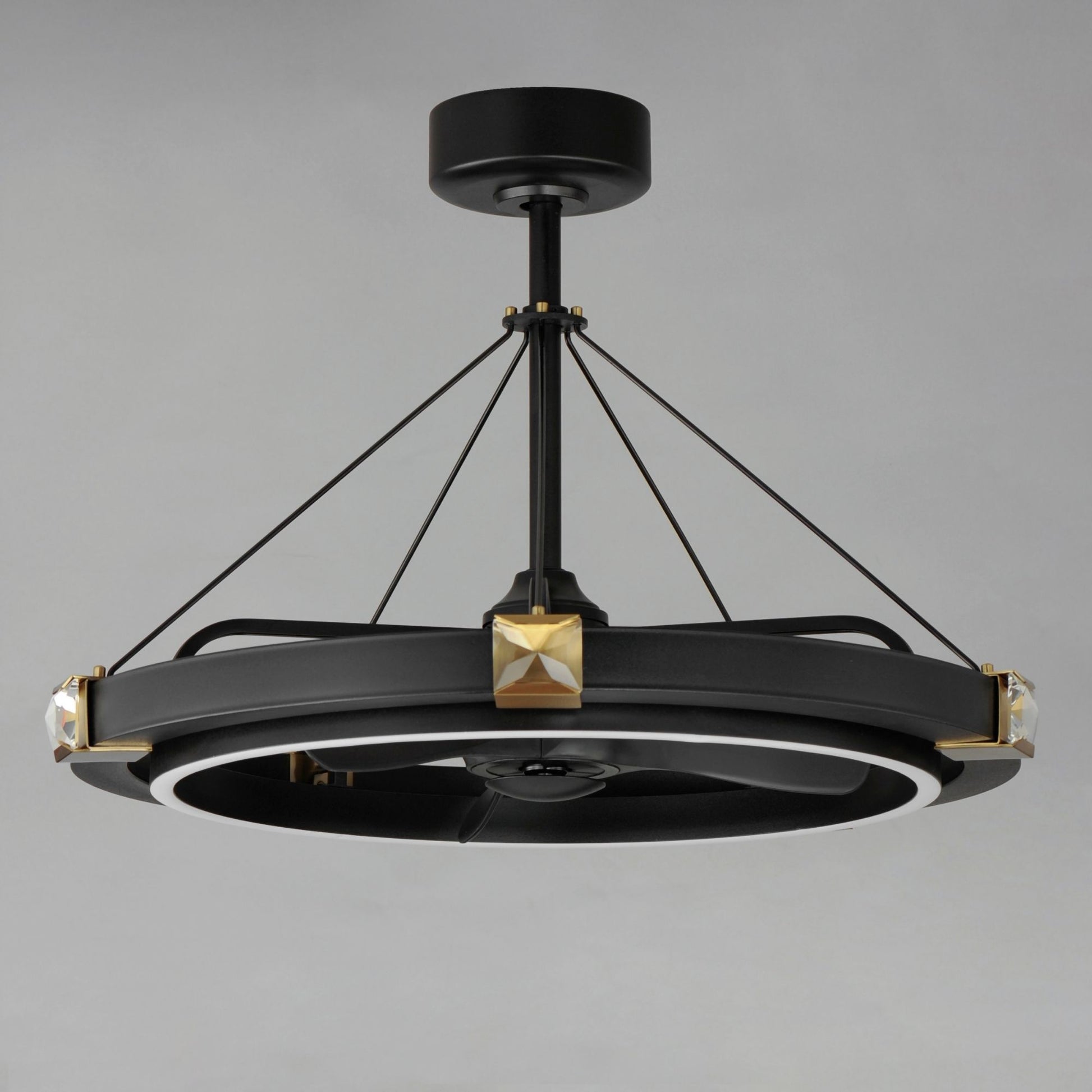 Maxim Lighting - Jewel Wifi-Enabled LED Fandelight 33 Inch Black and Gold Finish | Bees Lighting