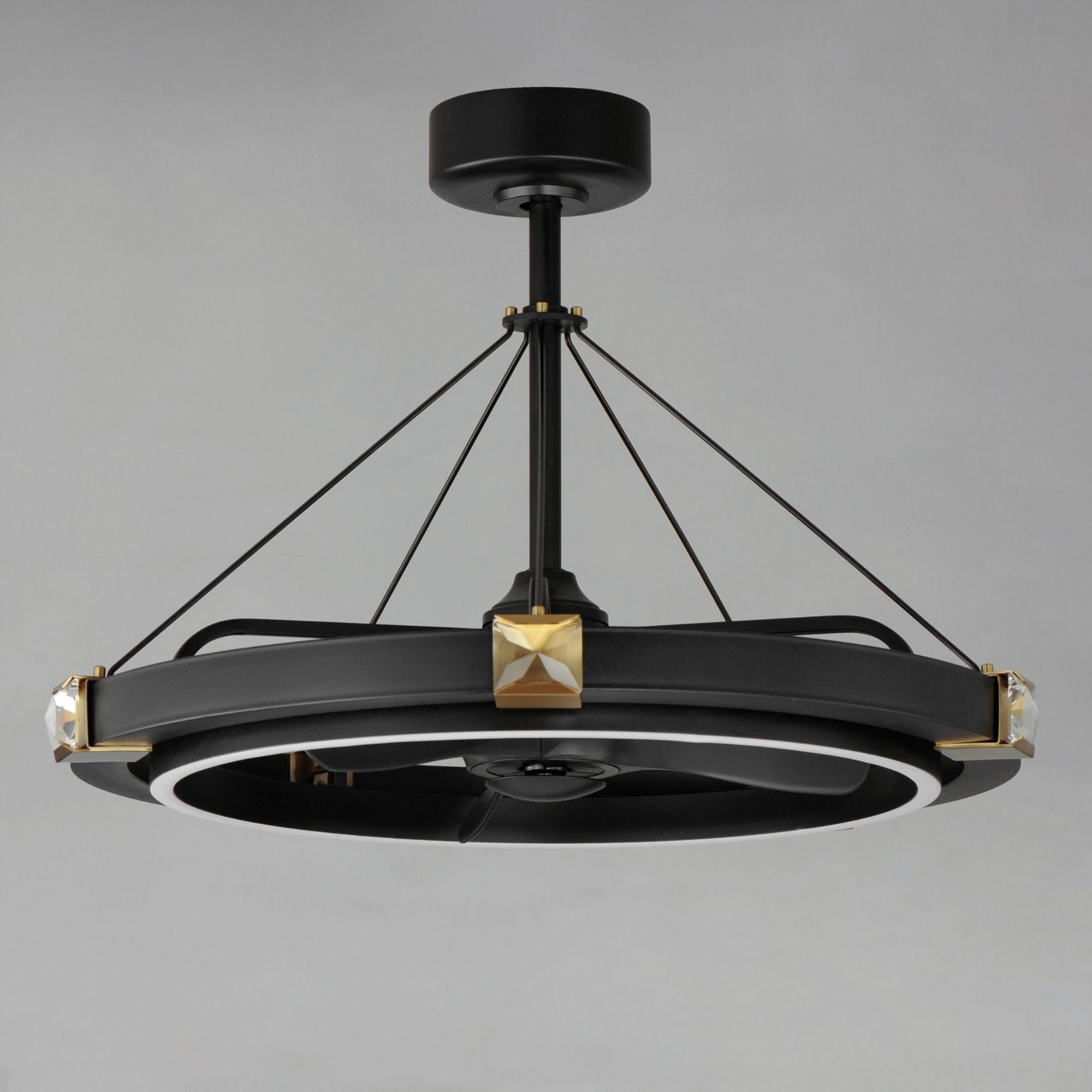Maxim Lighting - Jewel Wifi-Enabled LED Fandelight 33 Inch Black and Gold Finish | Bees Lighting
