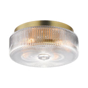 Kasbah 16" 4-Light Flush Mount, Satin Brass Finish
