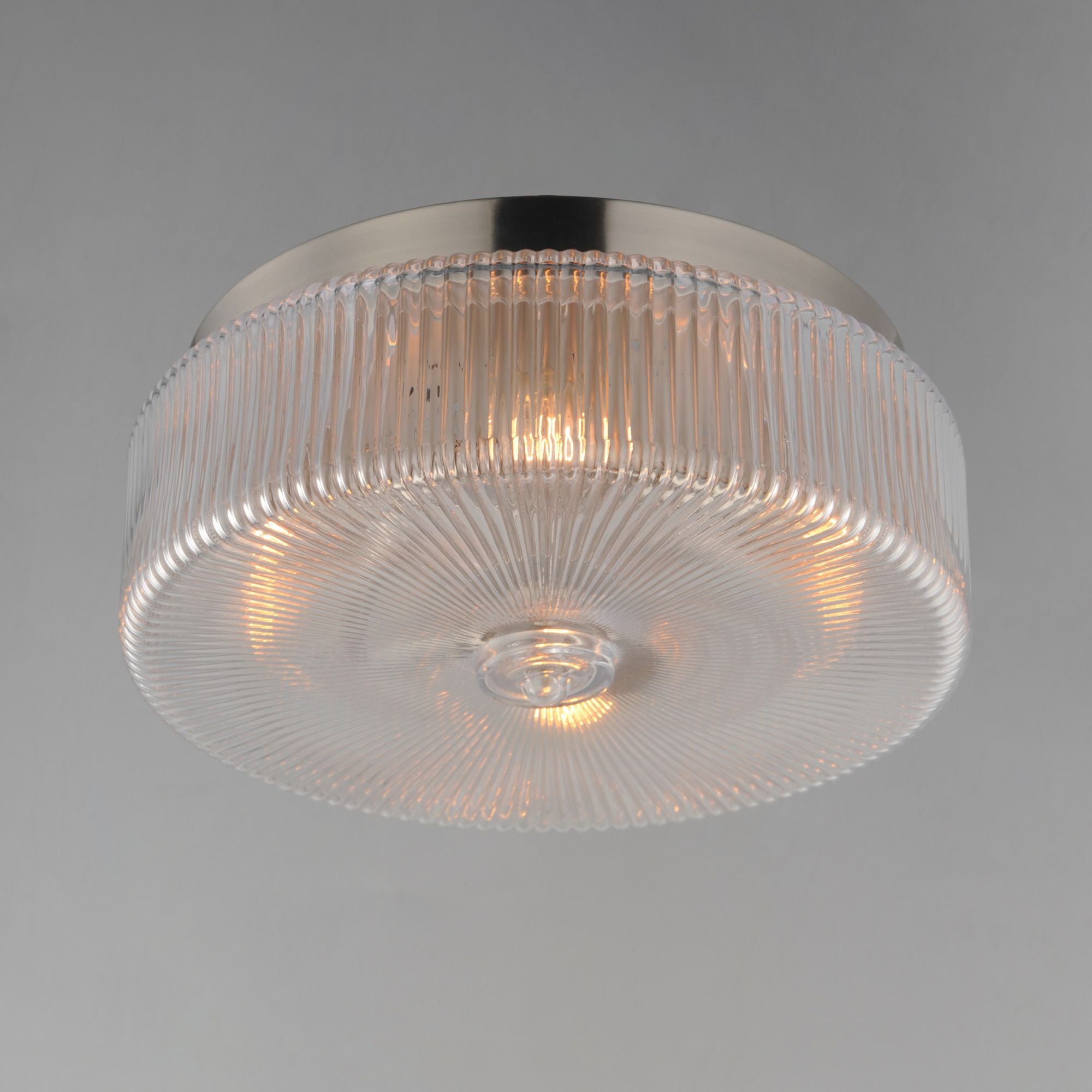 Kasbah 16" 4-Light Flush Mount, Satin Nickel Finish