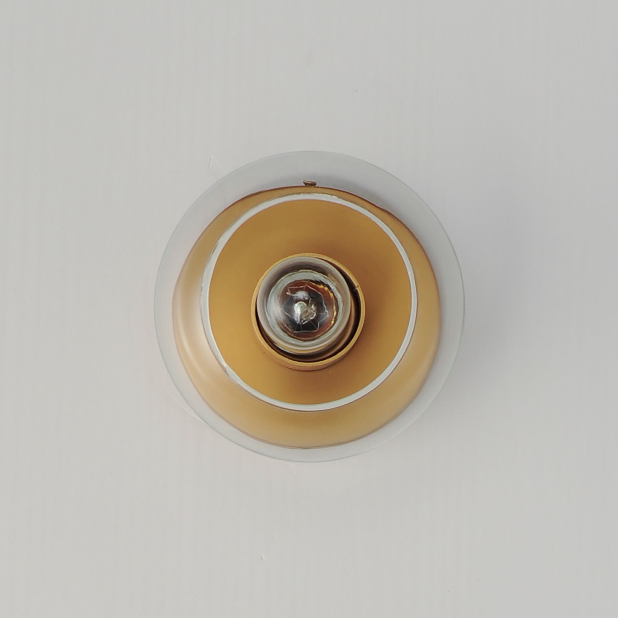 Knox 7" Flush Mount, Natural Aged Brass Finish