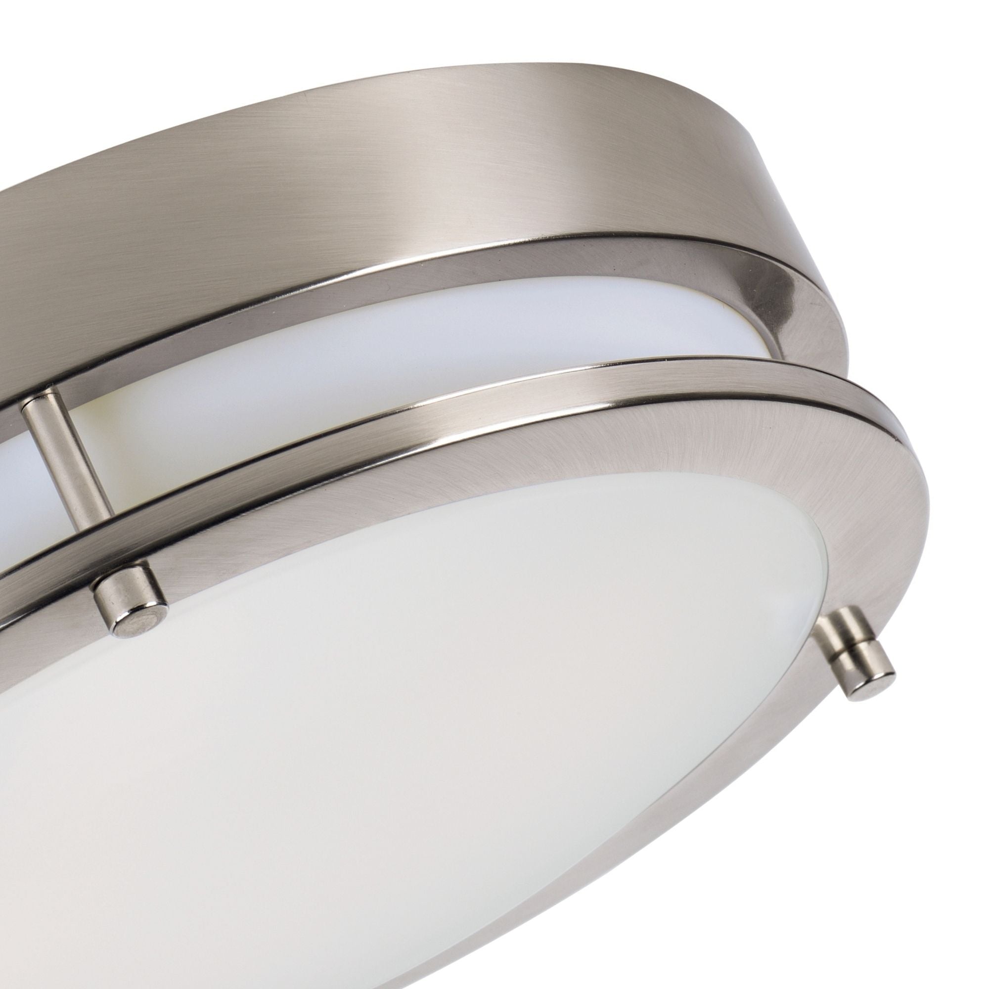 Linear LED 12" LED Flush Mount Light, Nickel Finish