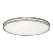 Linear LED 32" LED Flush Mount Light, Nickel Finish