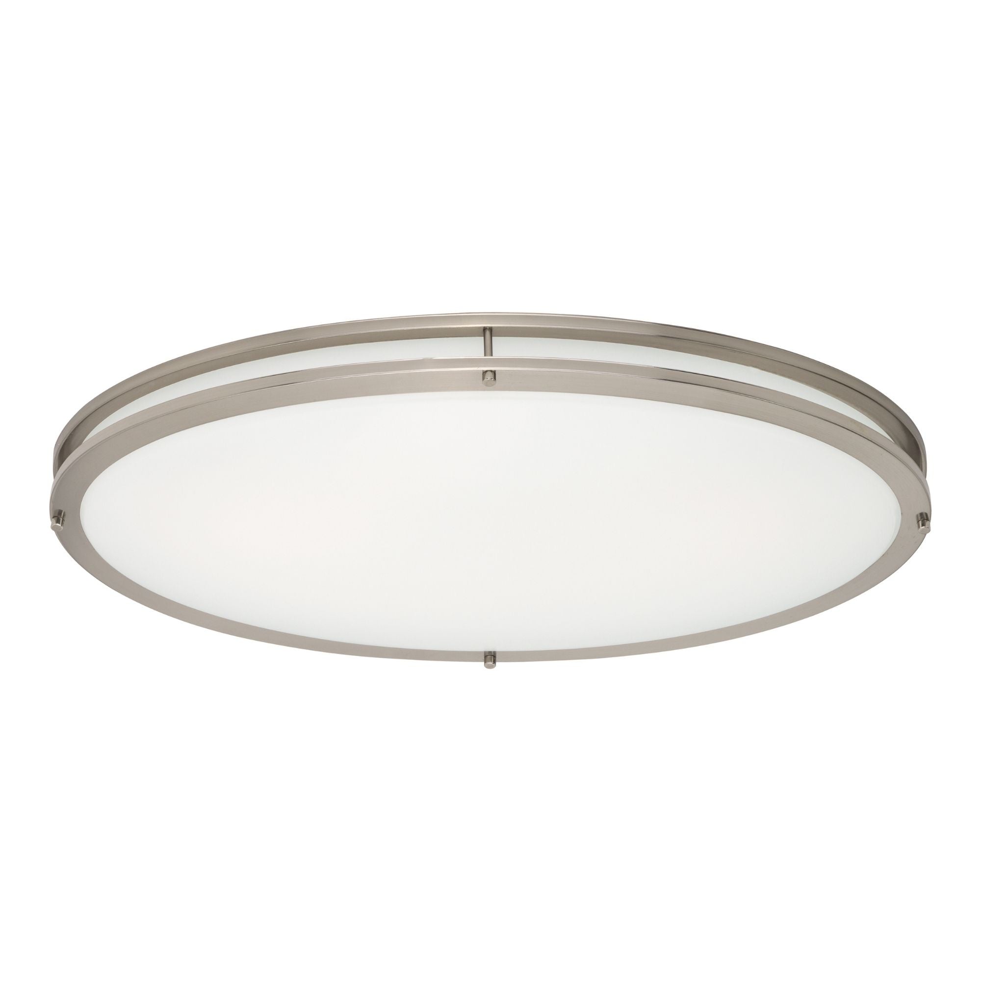 Linear LED 32" LED Flush Mount Light, Nickel Finish