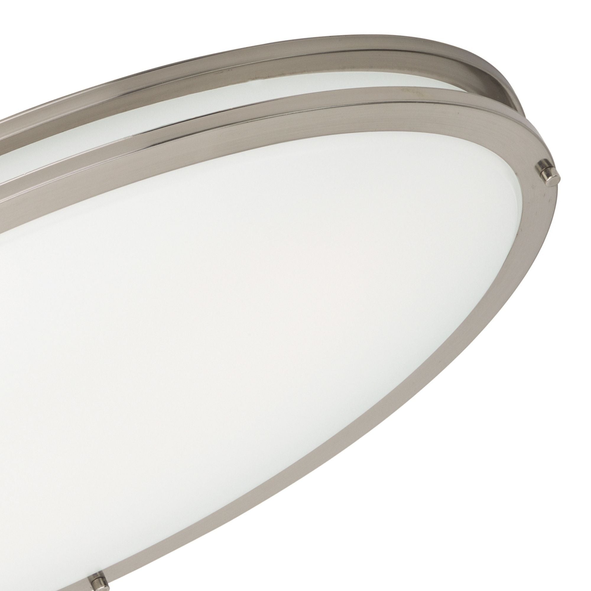Linear LED 32" LED Flush Mount Light, Nickel Finish