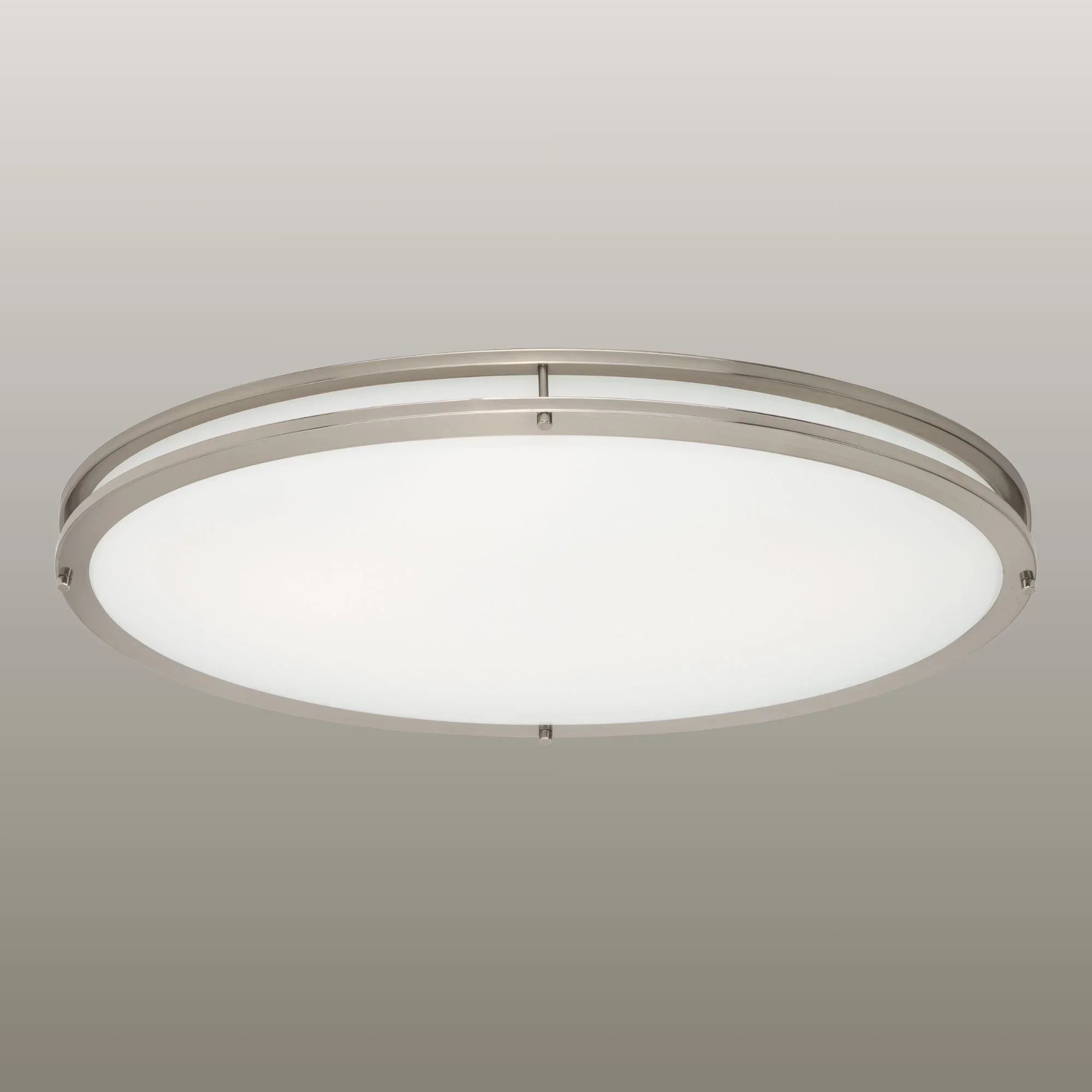 Linear LED 32" LED Flush Mount Light, Nickel Finish