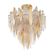 Majestic 29" Flush Mount Light, Gold Finish