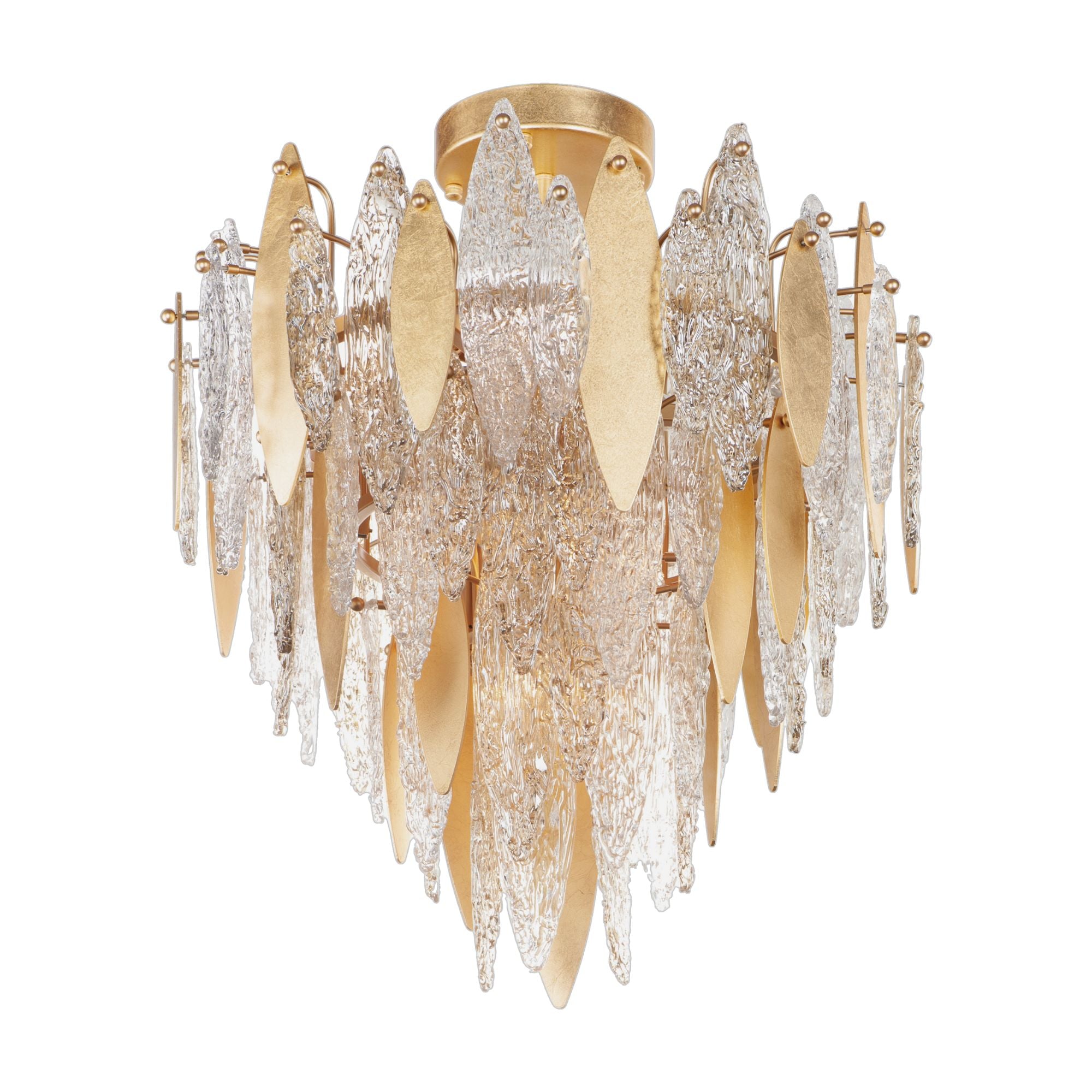 Majestic 29" Flush Mount Light, Gold Finish