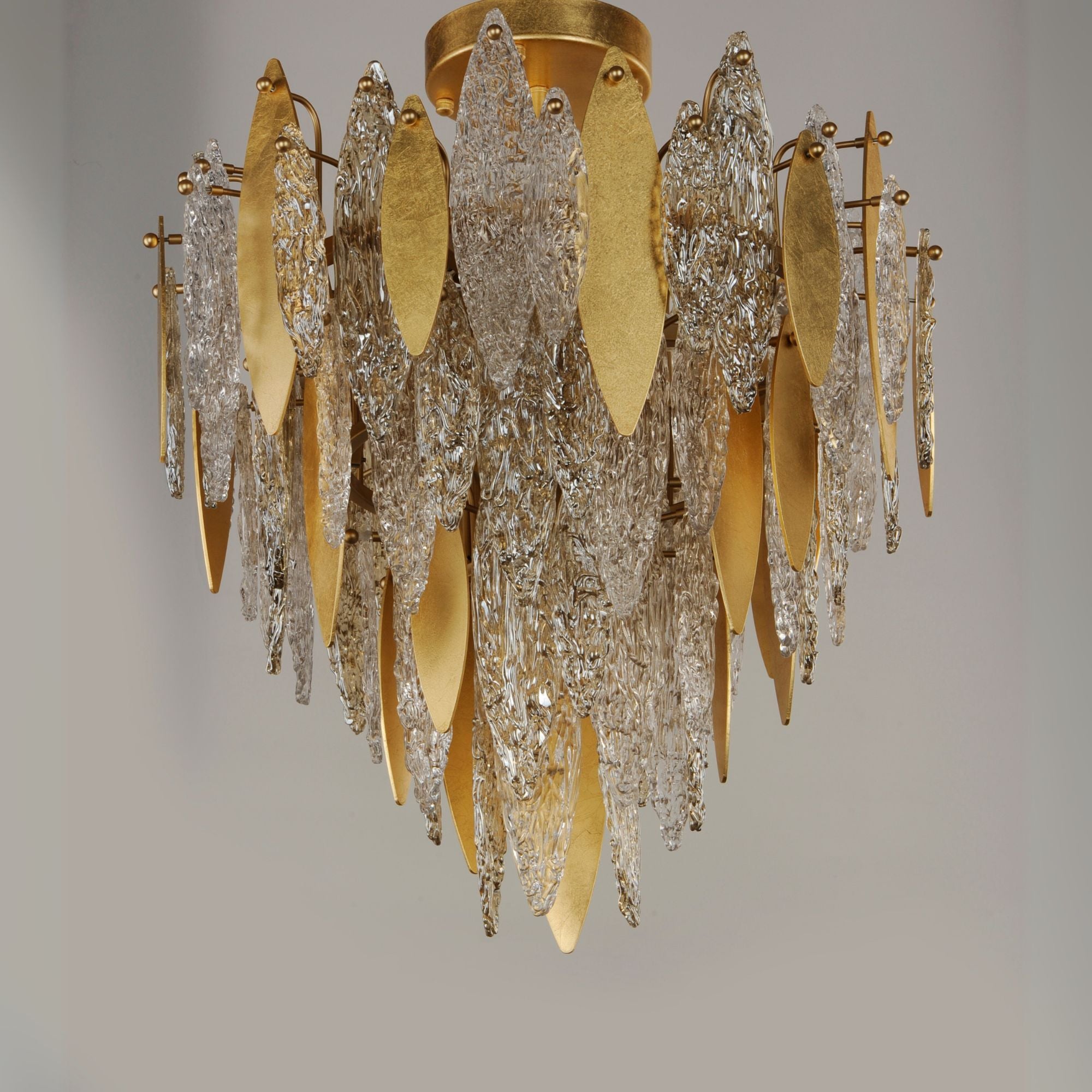 Majestic 29" Flush Mount Light, Gold Finish