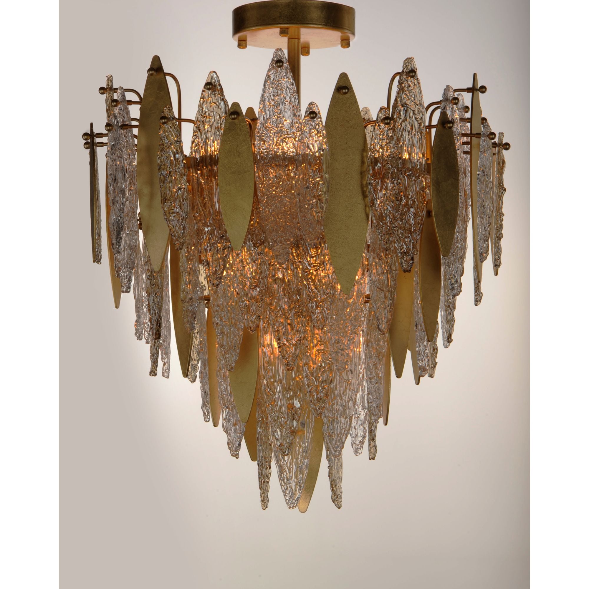 Majestic 29" Flush Mount Light, Gold Finish