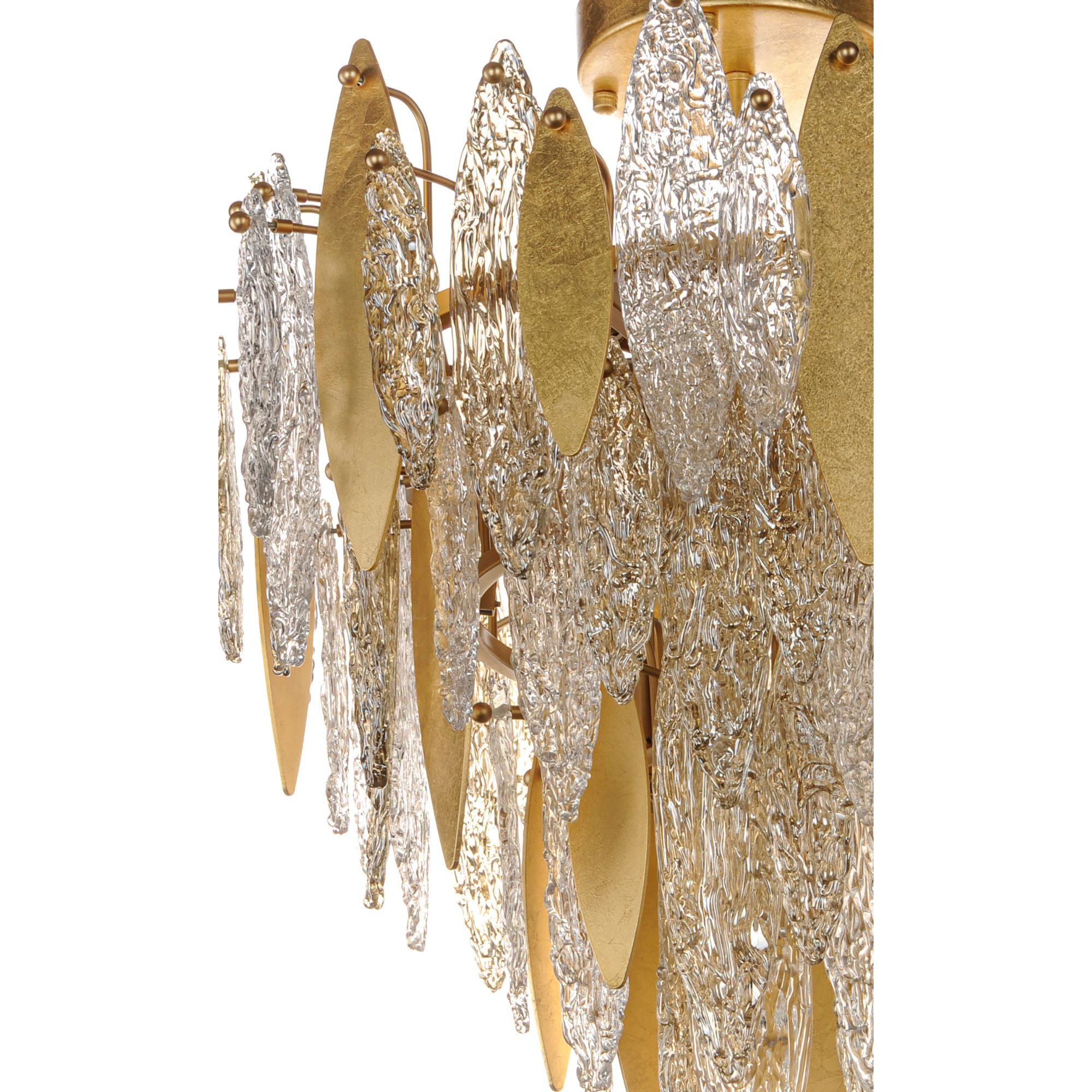 Majestic 29" Flush Mount Light, Gold Finish