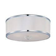 Metro 16" 3-Light Semi-Flush Mount, Polished Chrome Finish