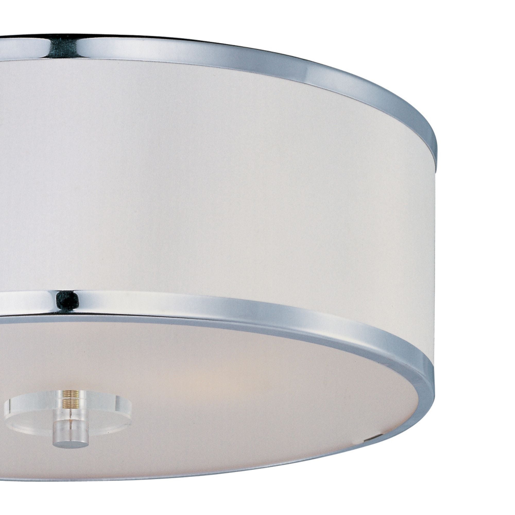 Metro 16" 3-Light Semi-Flush Mount, Polished Chrome Finish