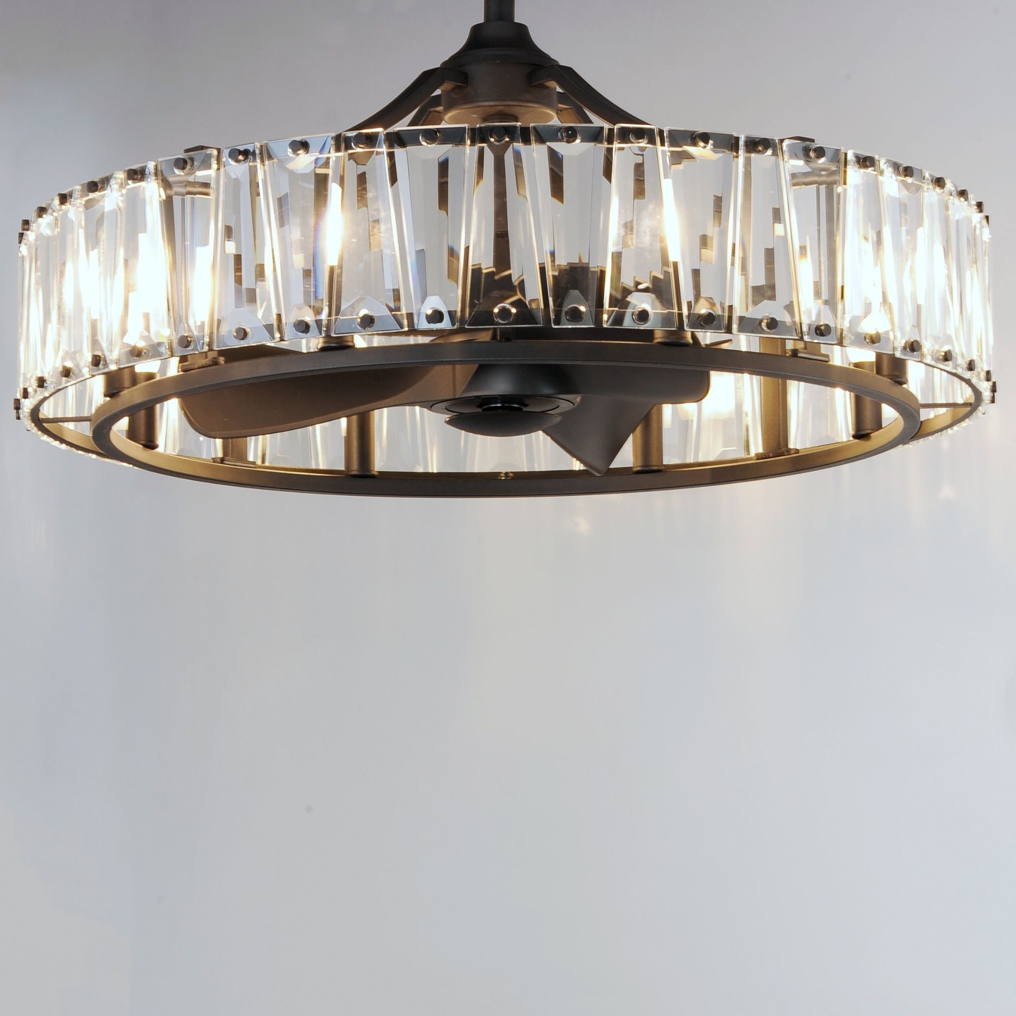 Maxim Lighting - Odeon 8-Light Wifi-Enabled LED Fandelight 33 Inch Black Finish | Bees Lighting