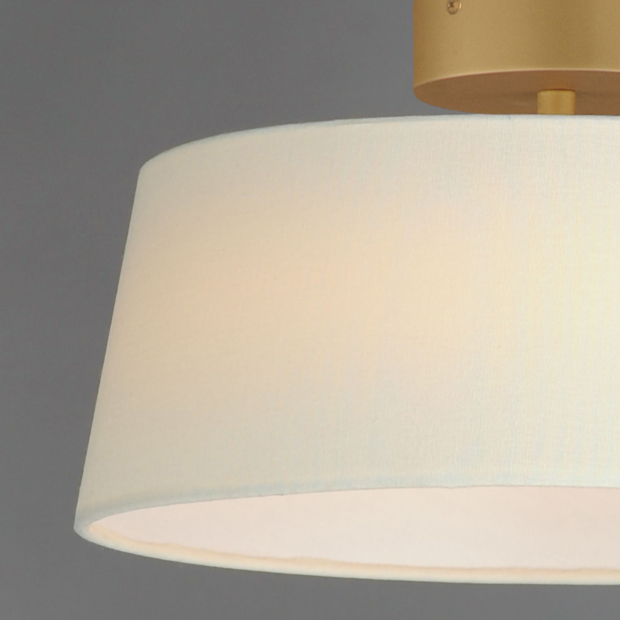 Paramount 16" LED Flush Mount, Natural Aged Brass Finish