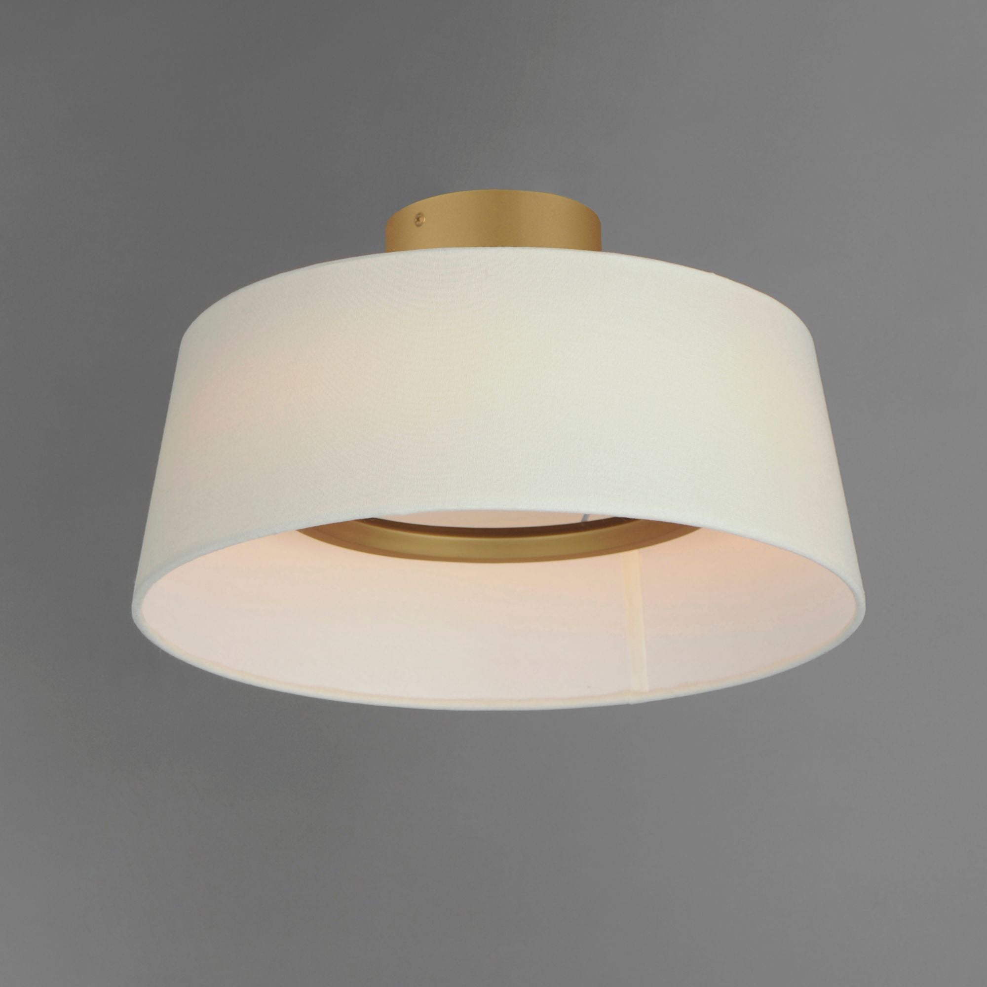 Paramount 16" LED Flush Mount, Natural Aged Brass Finish