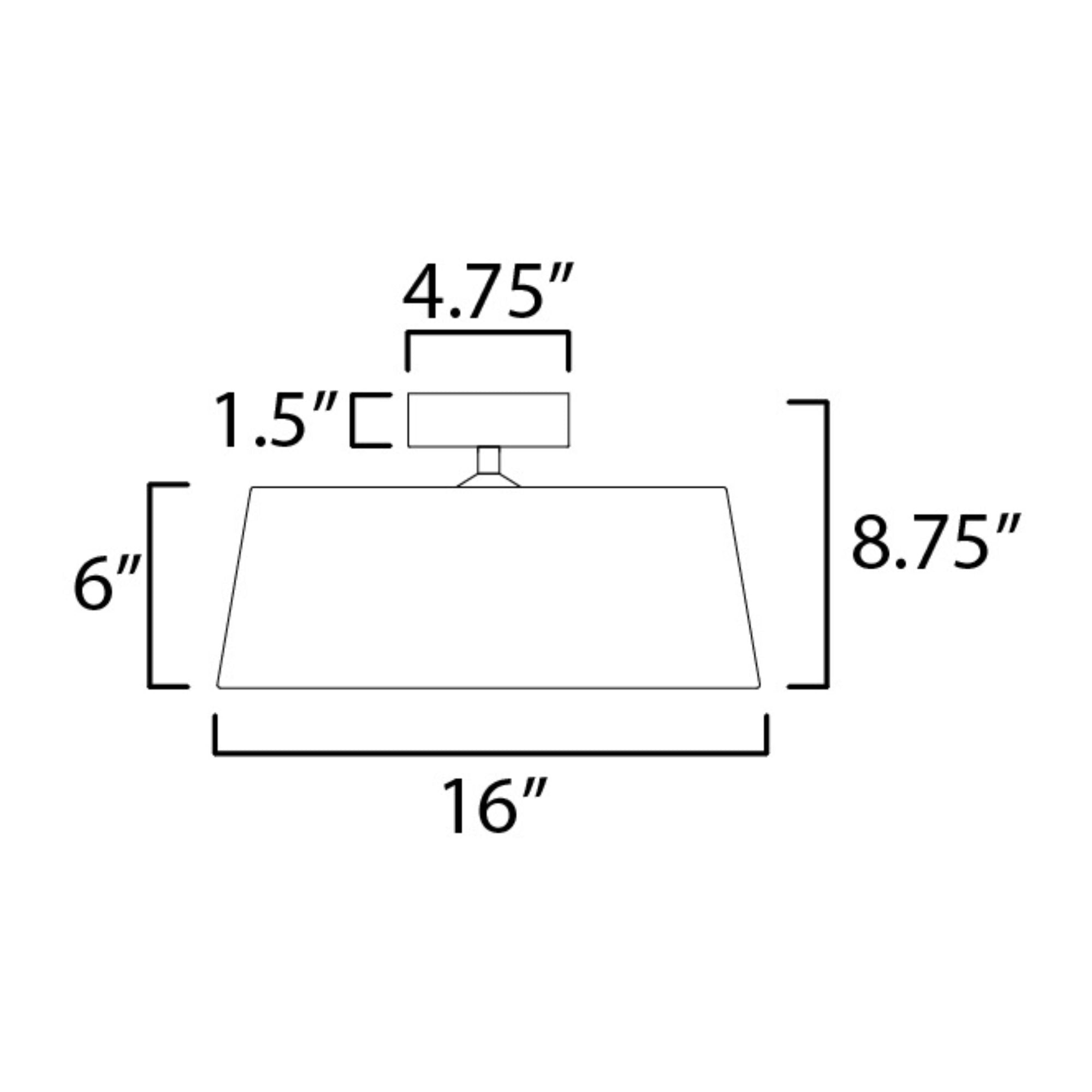 Paramount 16" LED Flush Mount, Natural Aged Brass Finish