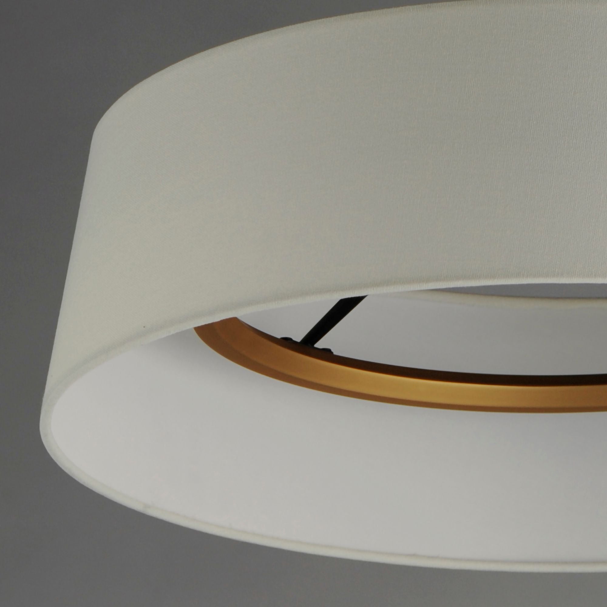 Paramount 21" LED Flush Mount, Natural Aged Brass Finish