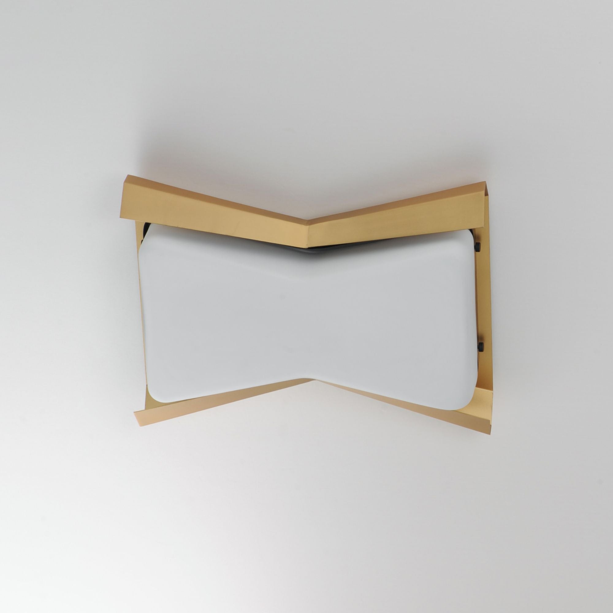 Rizzo 16" 2-Light Flush Mount, Black & Antique Brass Finish