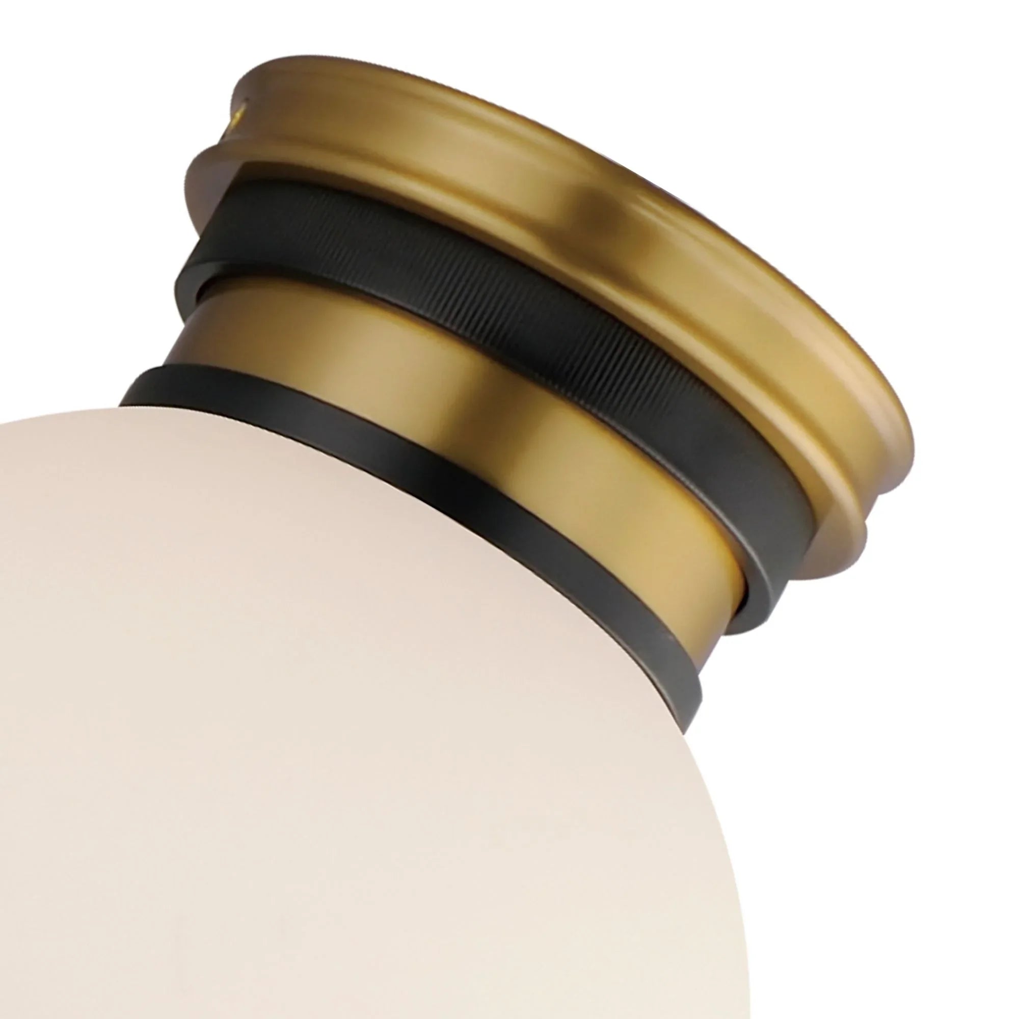 Maxim Lighting - San Simeon 12" LED Flush Mount, Natural Aged Brass Finish | Bees Lighting