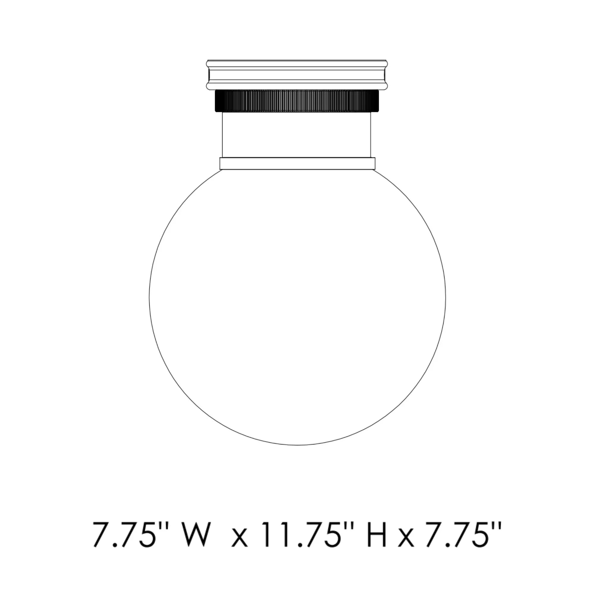 Maxim Lighting - San Simeon 12" LED Flush Mount, Natural Aged Brass Finish | Bees Lighting