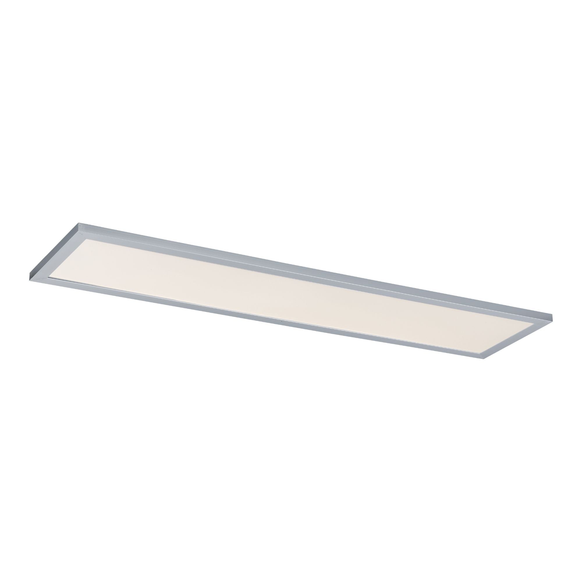 Sky - 5CCT 1x4 LED Flush Mount Panel, 50W, 3500lm, 120-277V, Brushed Aluminum