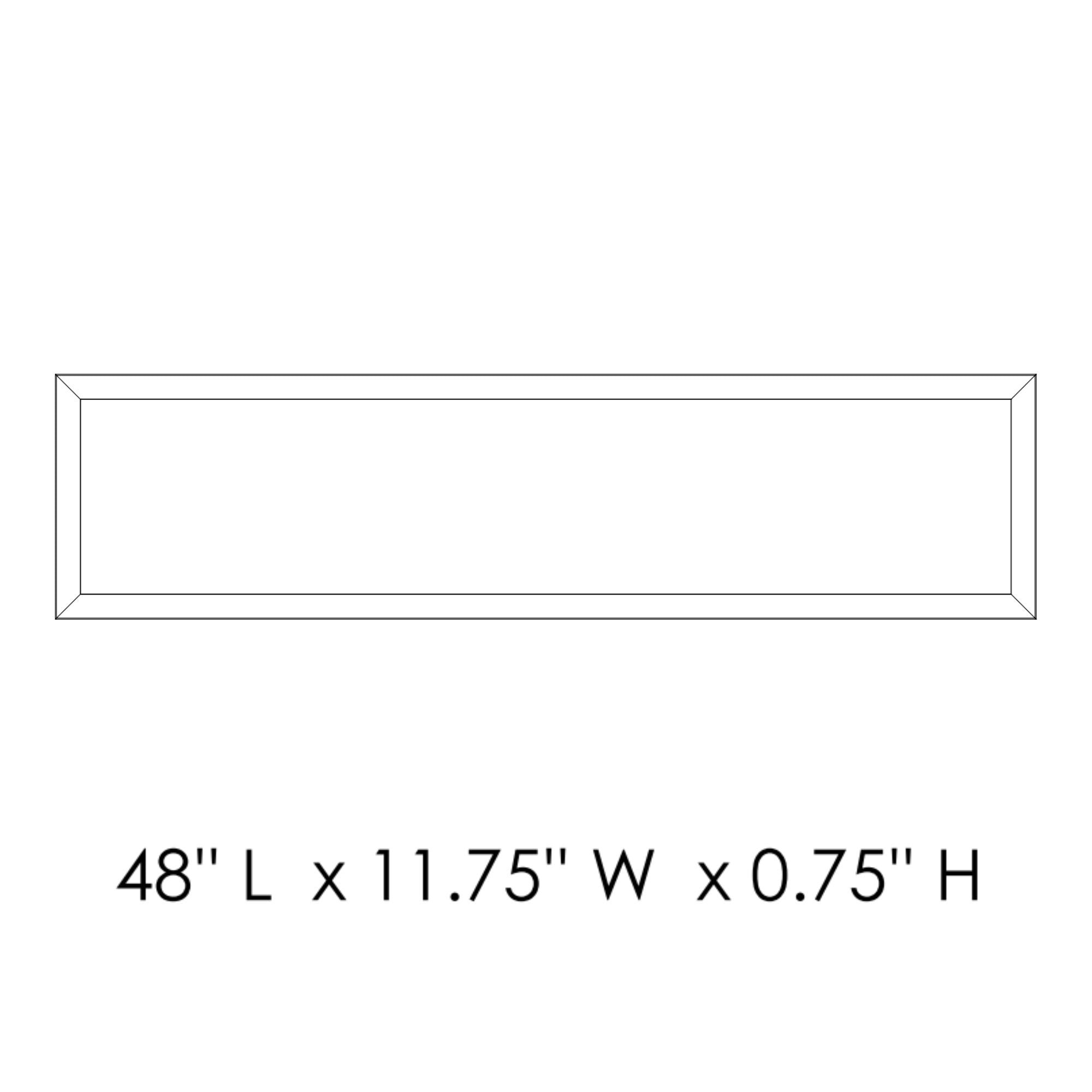 Sky - 5CCT 1x4 LED Flush Mount Panel, 50W, 3500lm, 120-277V, Bronze