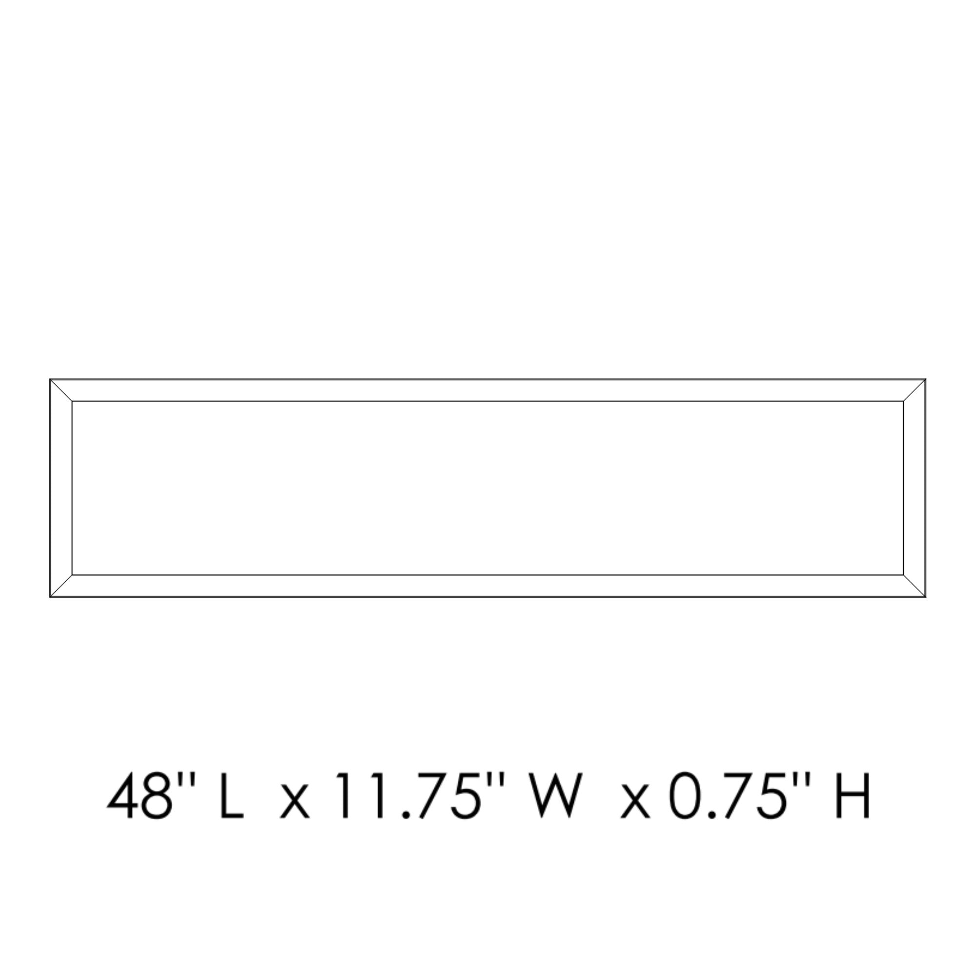Sky 1x4 LED Flush Mount Panel, 45W, 3800lm, 3000K, 120-277V, Bronze