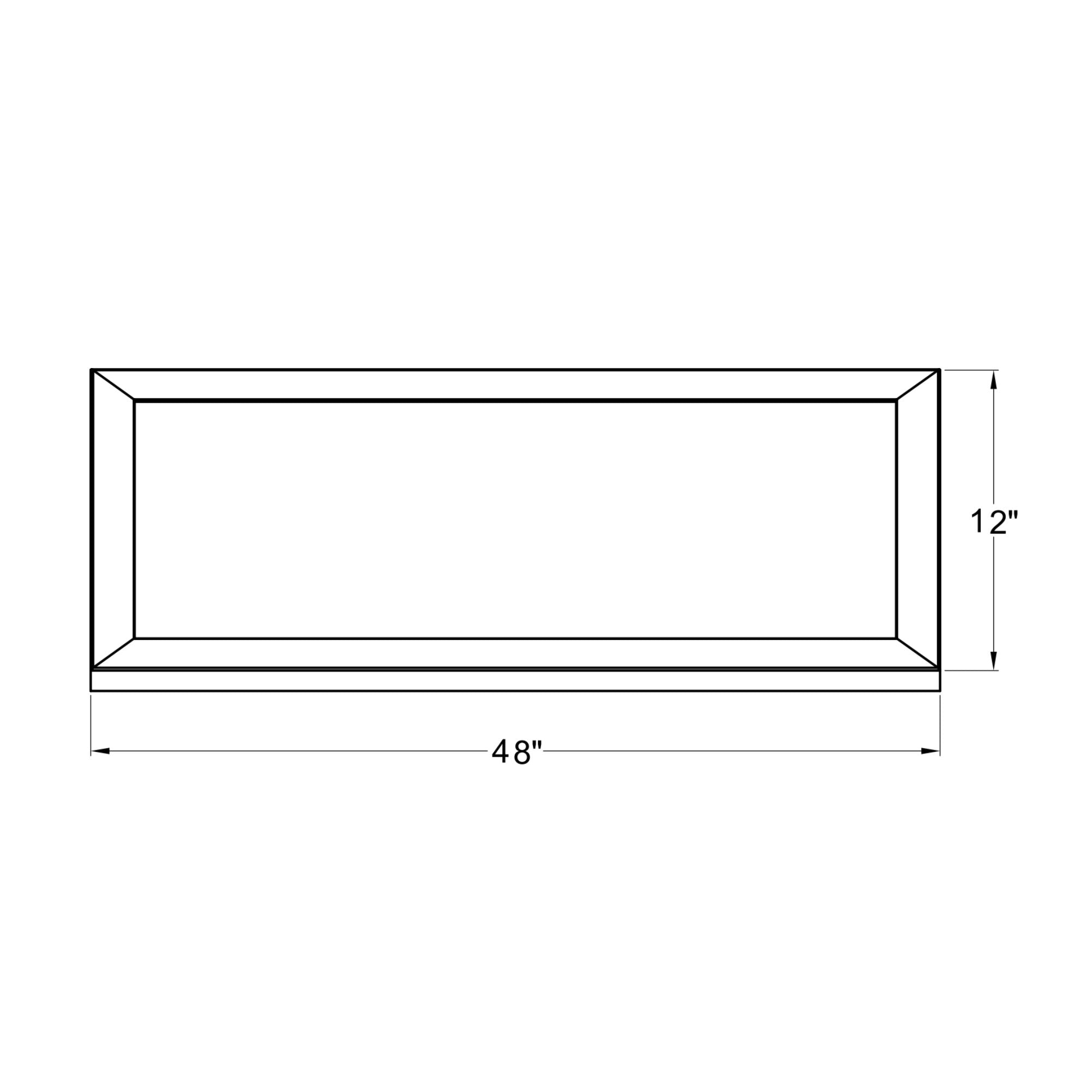 Sky 1x4 LED Flush Mount Panel, 45W, 3800lm, 4000K, 120-277V, White