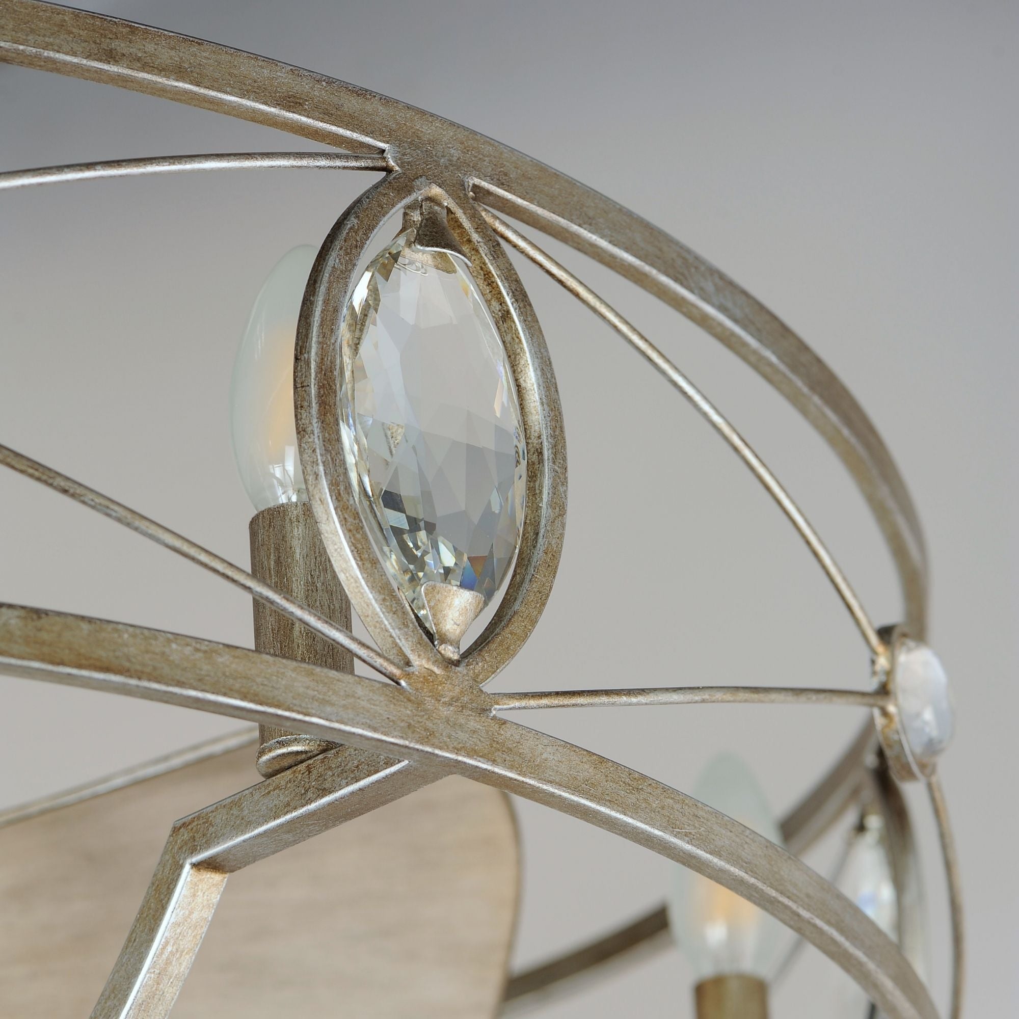 Maxim Lighting - Solitaire 6-Light Wifi-Enabled LED Fandelight 31 Inch Silver Mist Finish | Bees Lighting