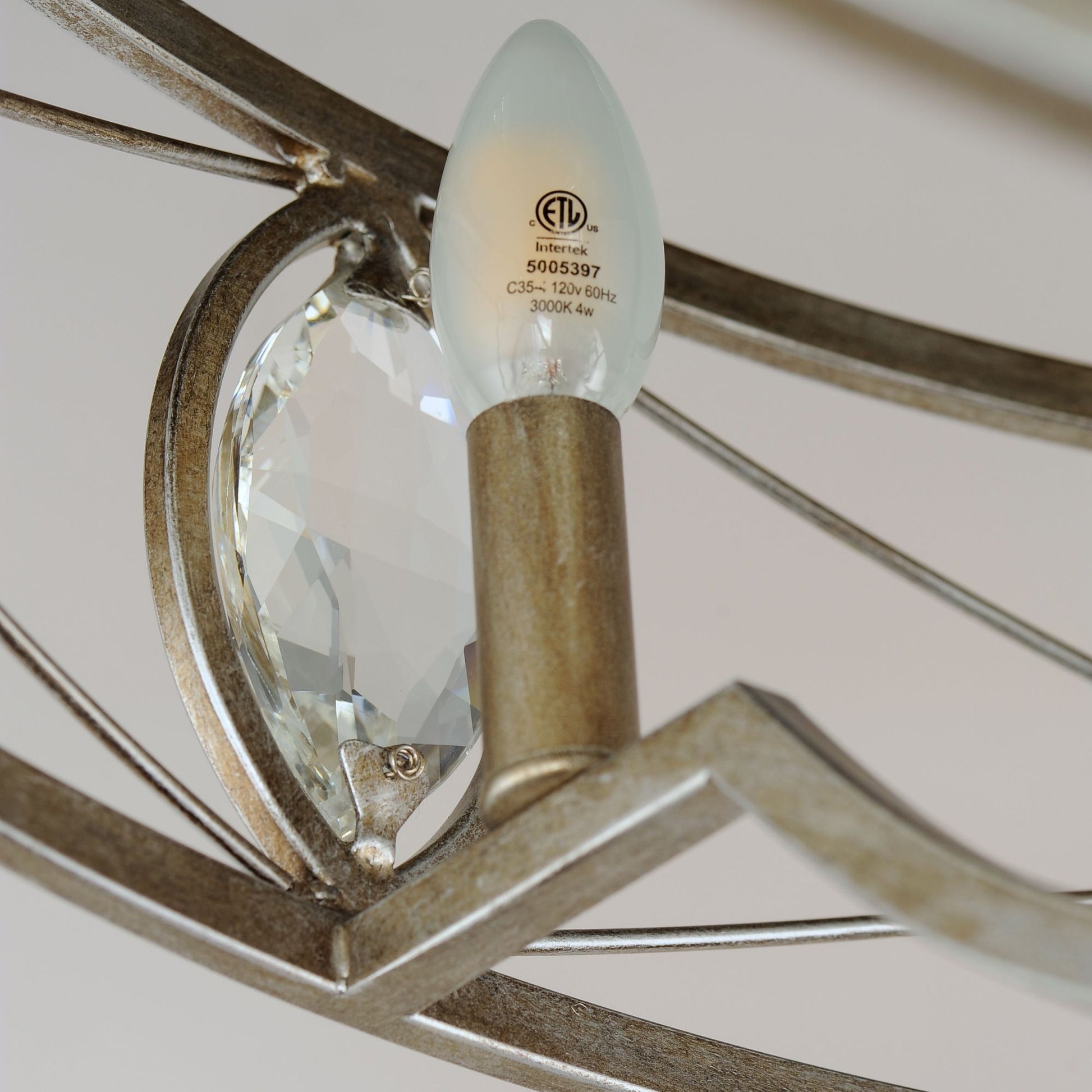 Maxim Lighting - Solitaire 6-Light Wifi-Enabled LED Fandelight 31 Inch Silver Mist Finish | Bees Lighting