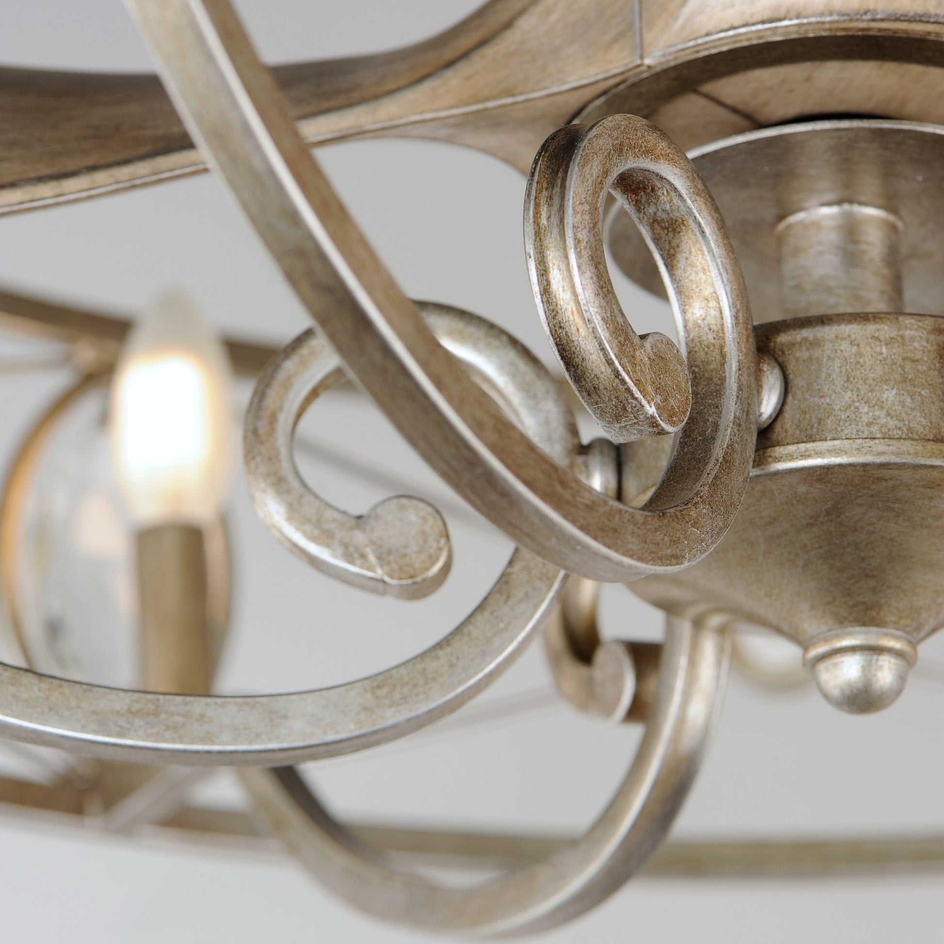 Maxim Lighting - Solitaire 6-Light Wifi-Enabled LED Fandelight 31 Inch Silver Mist Finish | Bees Lighting