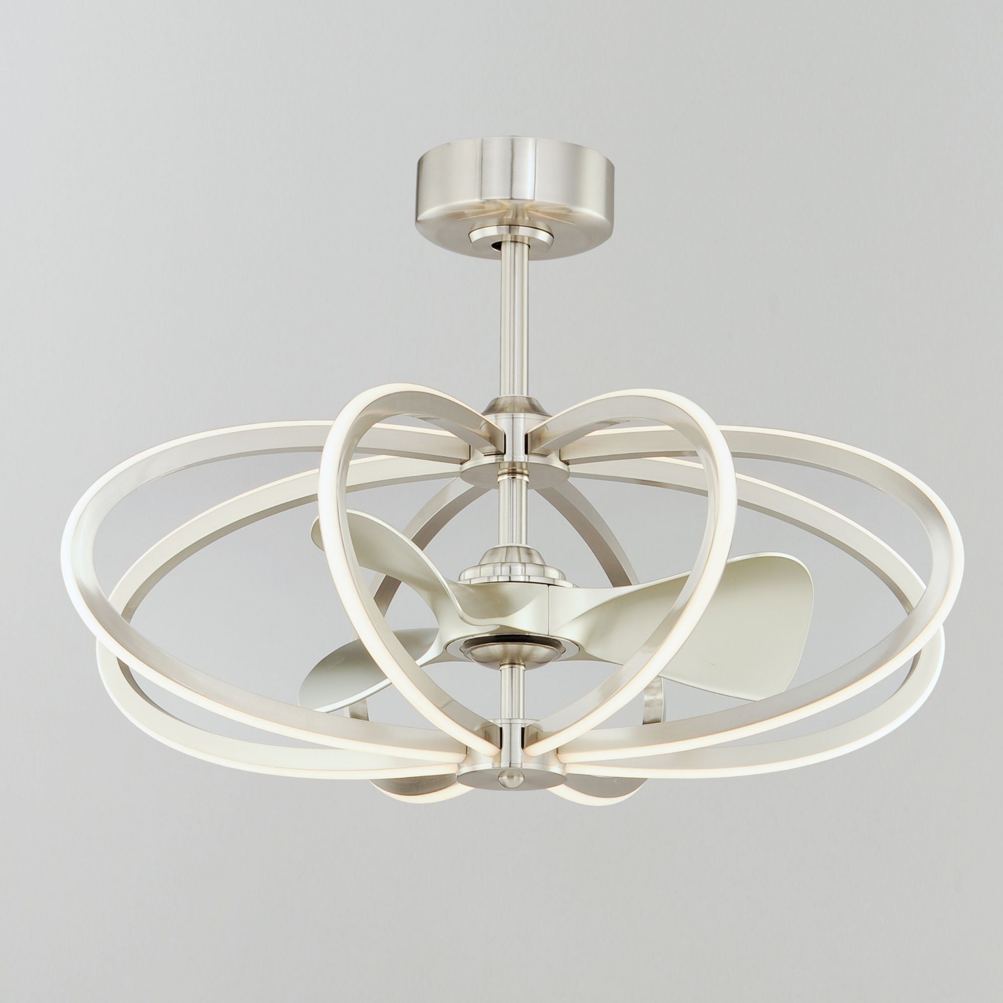 Maxim Lighting - Solstice 8-Light Wifi-Enabled LED Fandelight 34 Inch Satin Nickel Finish | Bees Lighting