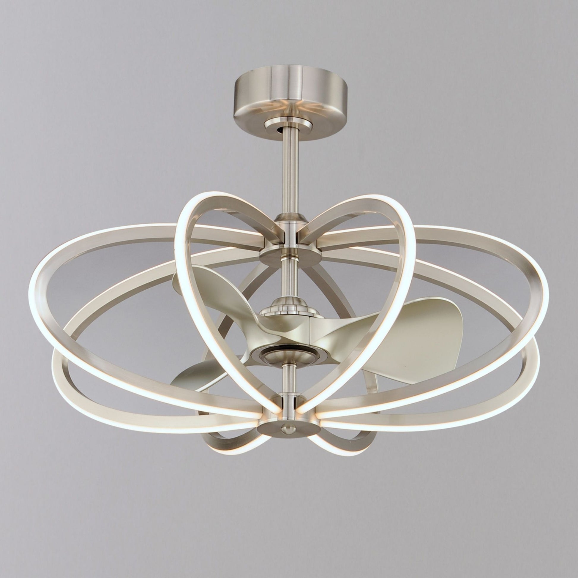 Maxim Lighting - Solstice 8-Light Wifi-Enabled LED Fandelight 34 Inch Satin Nickel Finish | Bees Lighting