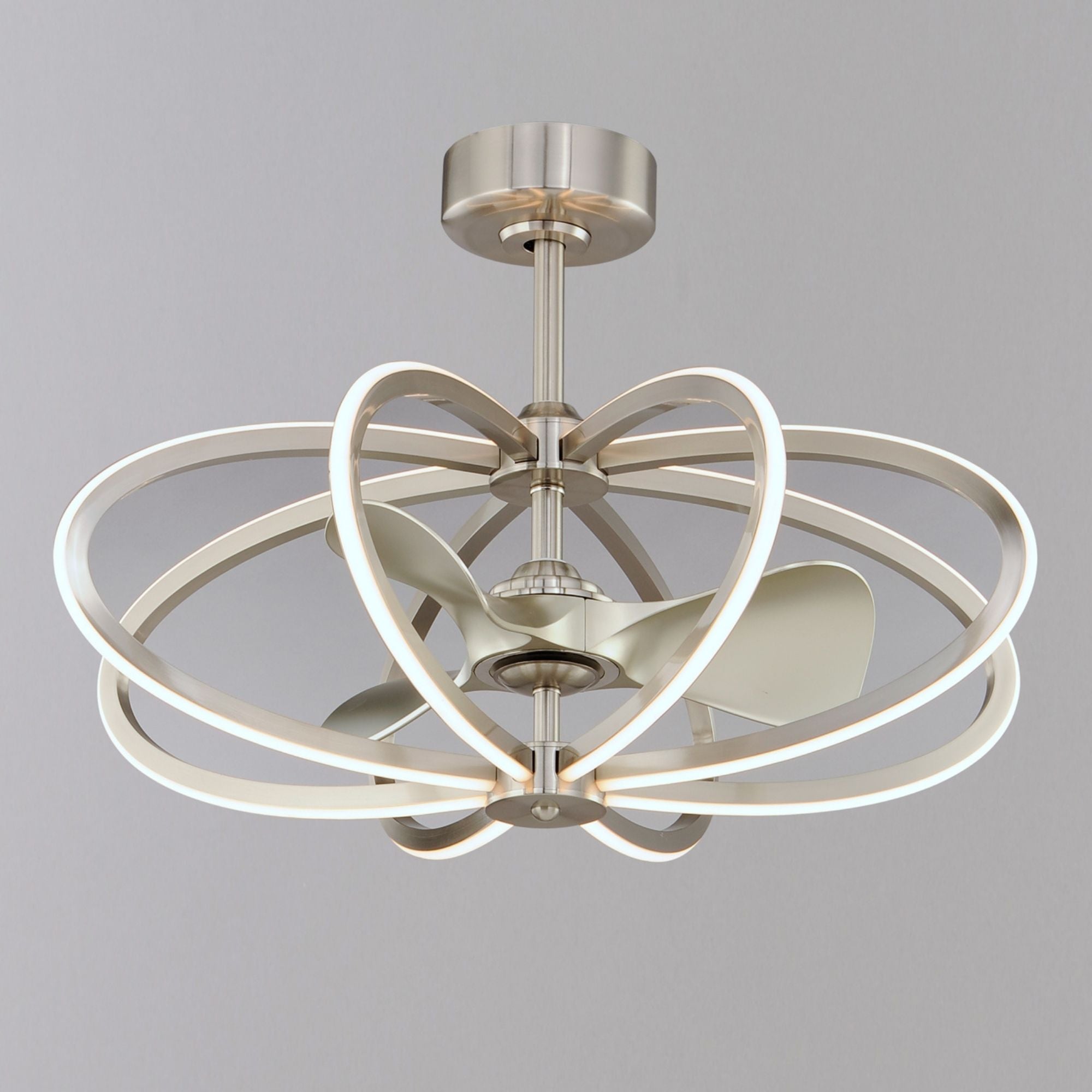 Maxim Lighting - Solstice 8-Light Wifi-Enabled LED Fandelight 34 Inch Satin Nickel Finish | Bees Lighting